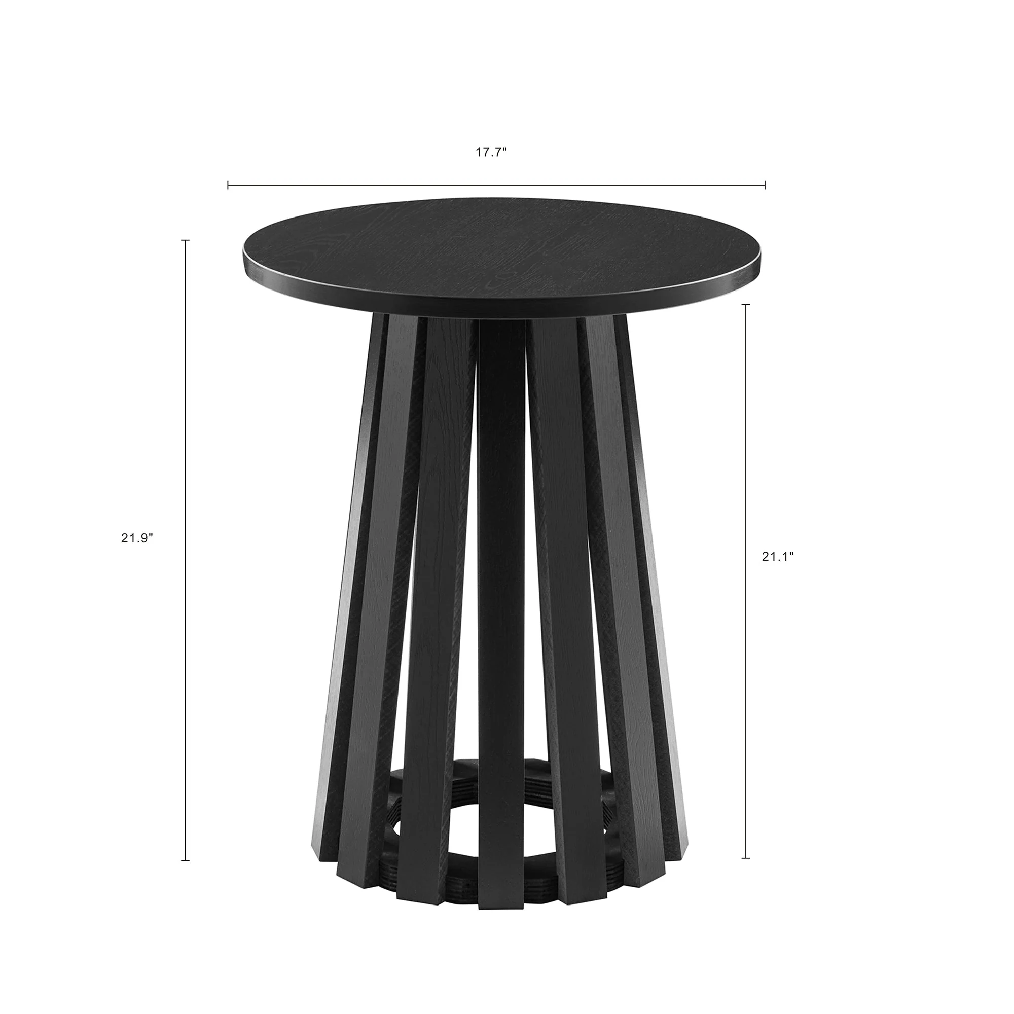 2-Piece Layla Coffee and End Table in Black - Image 5