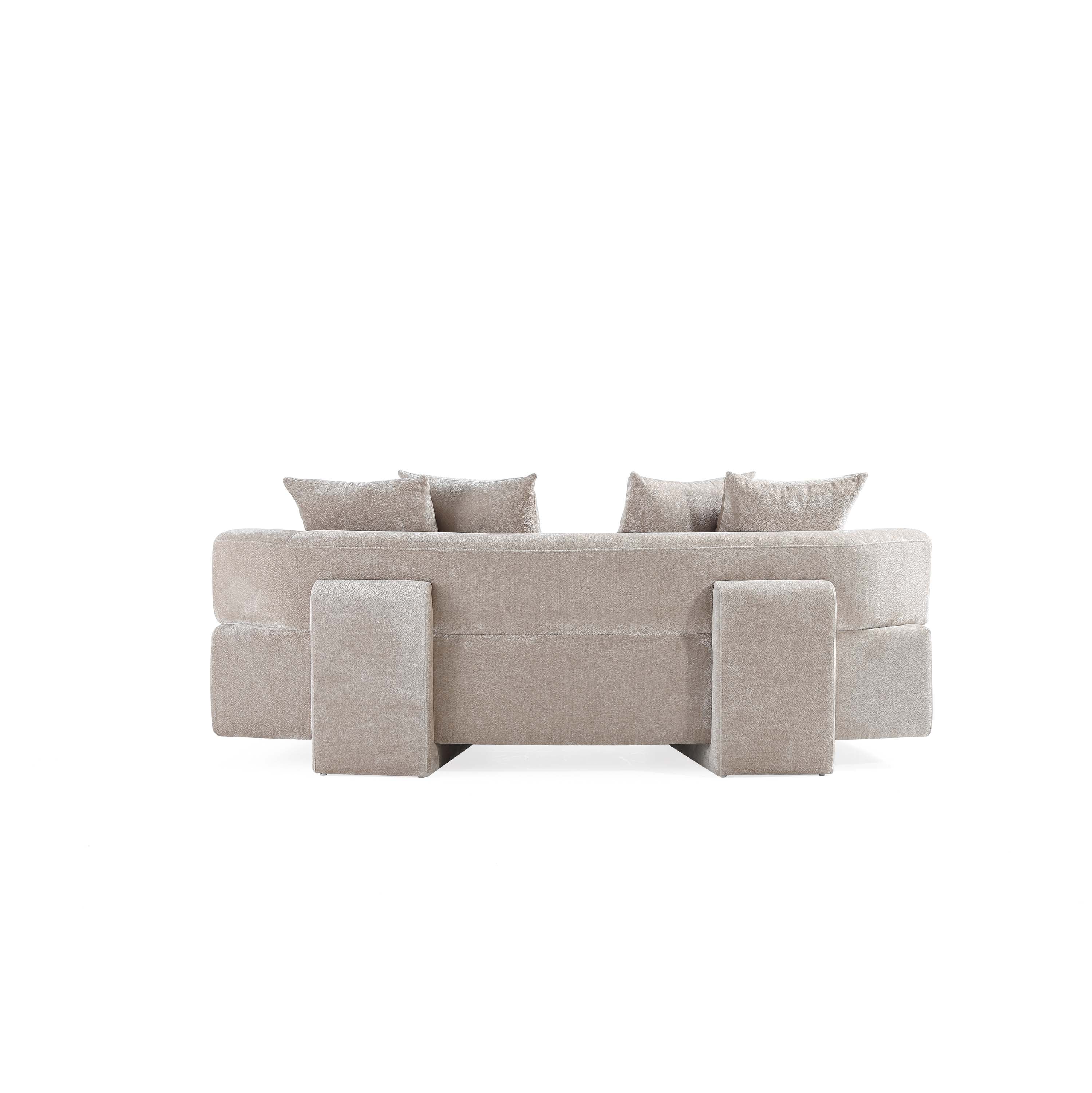 3-Piece Verandah 90.6" Sofa, 112" XL Sofa and Accent Chair in Beige - Image 20