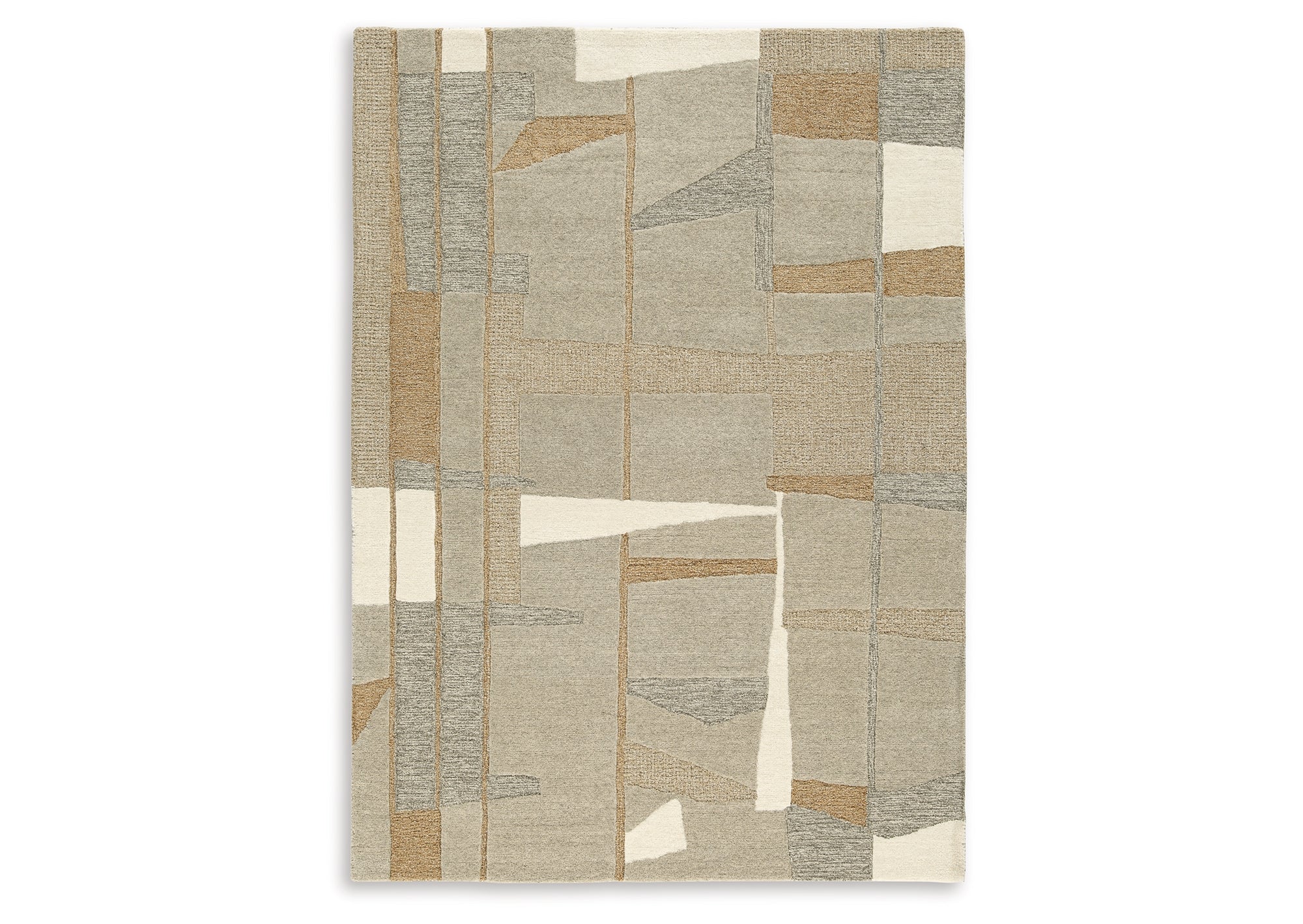 Abbotton Taupe/Gray/Caramel 5' x 7' Rug - Image 5