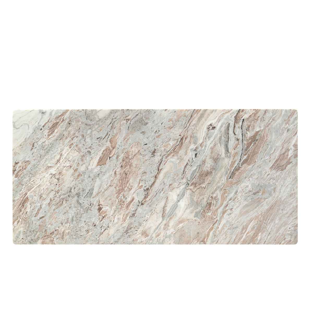 Abra 76" Dining Table in Toronto Marble Top and Light Mango Base - Image 6