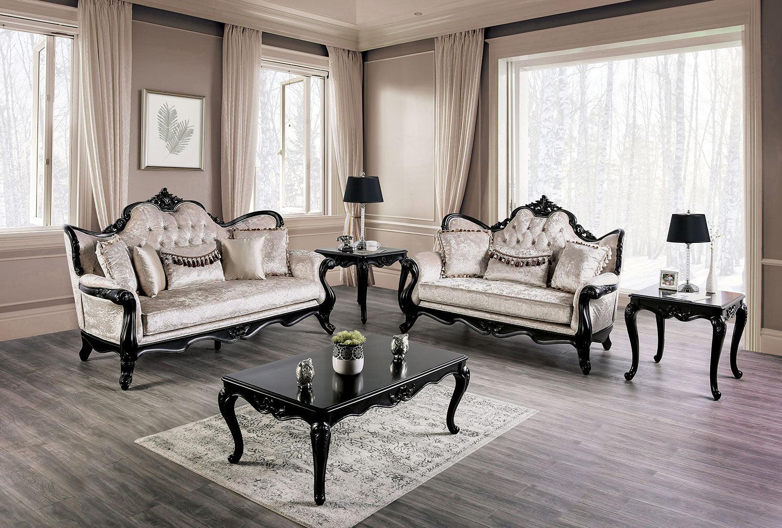 Acapulco Black/Off-White Sofa - Image 2