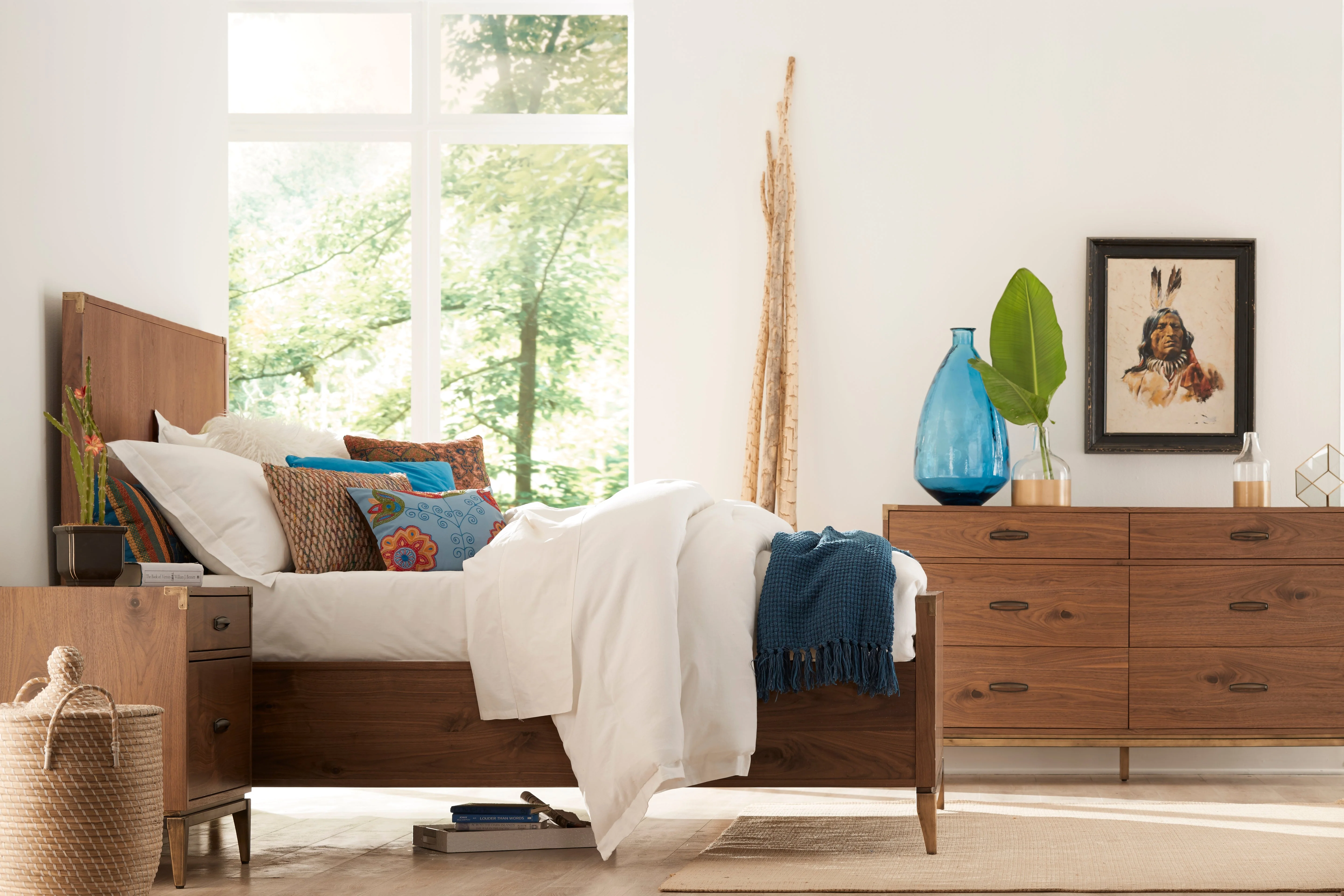 Adler Six Drawer Dresser in Natural Walnut - Image 3