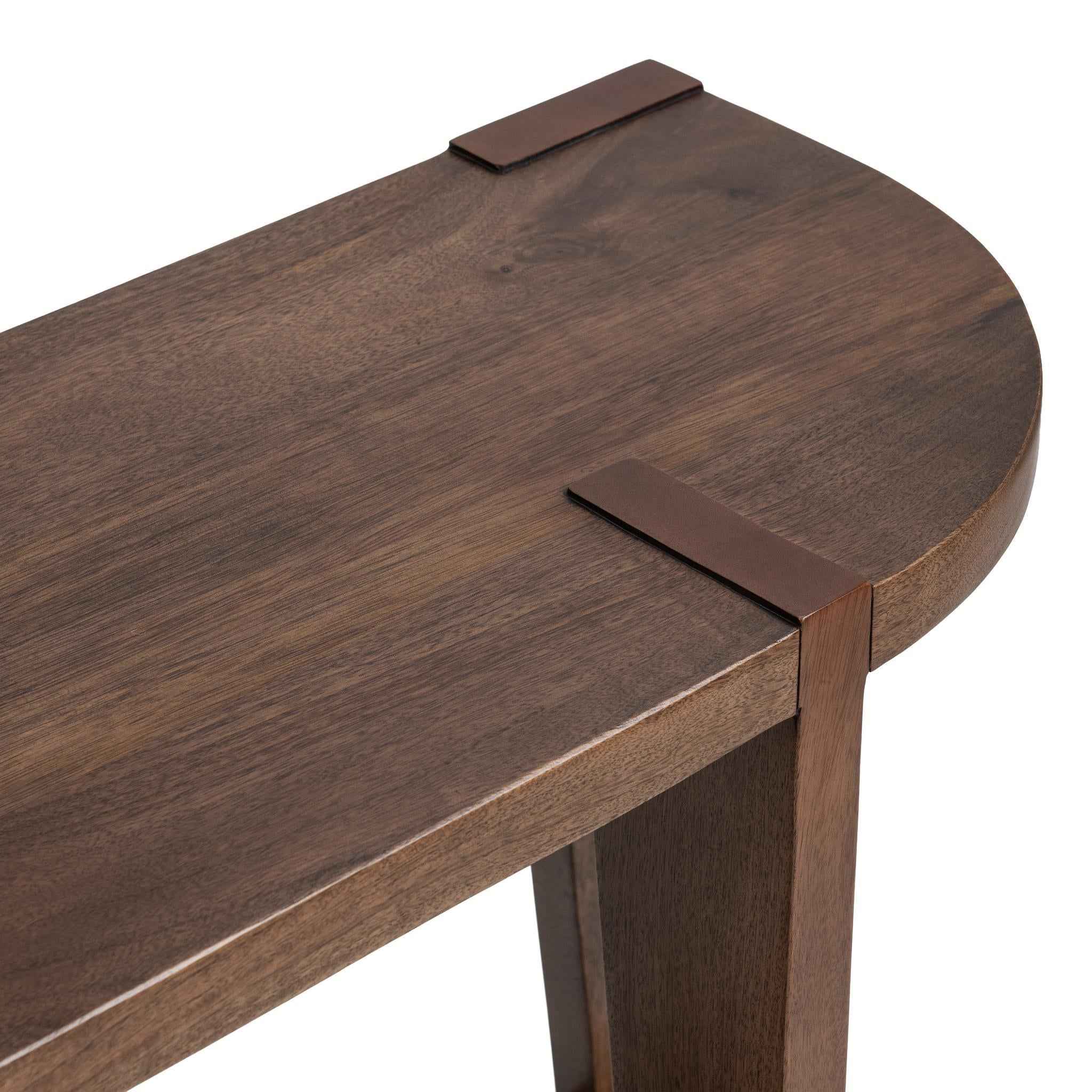 Alenna Console Table - Tundra Brown - Image 4