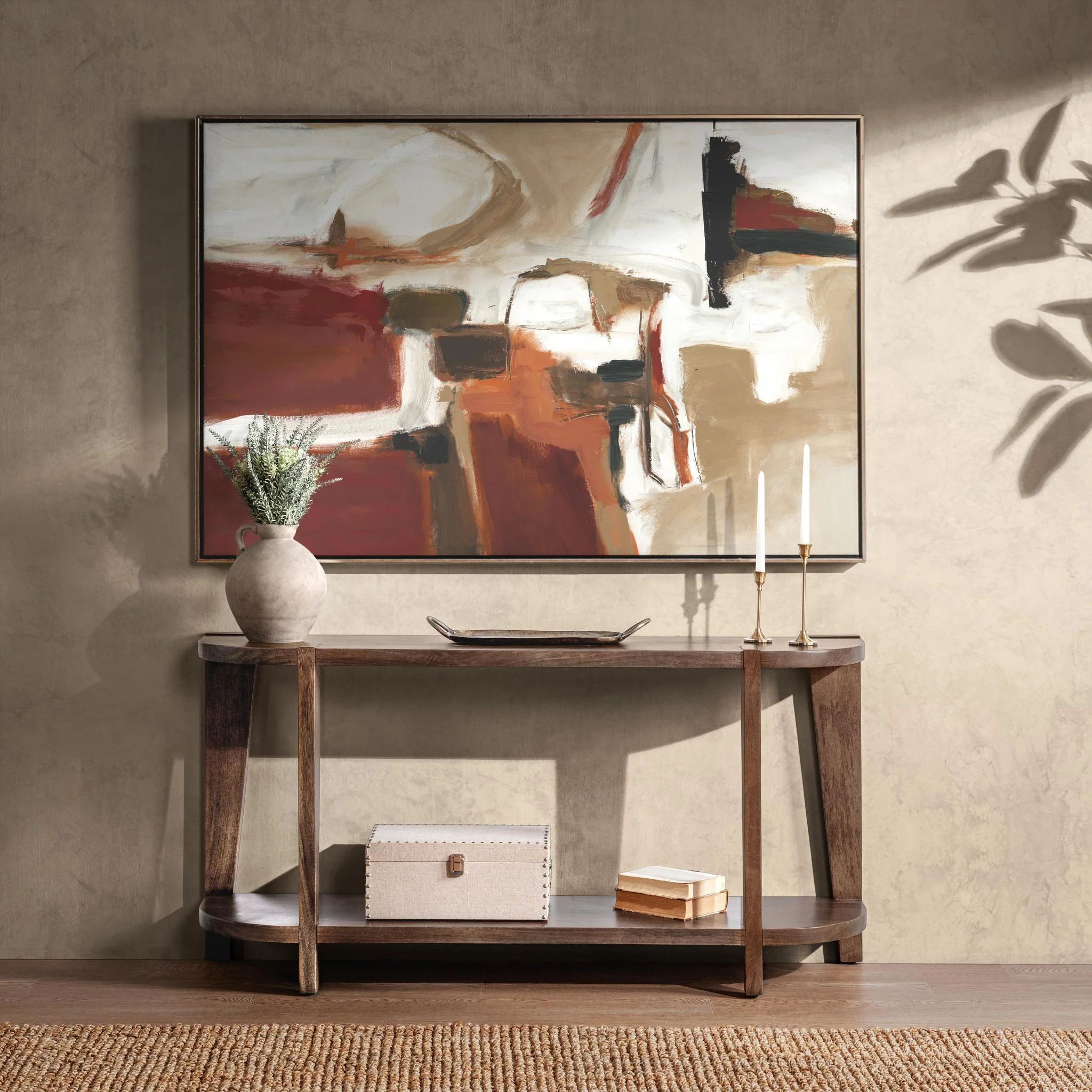 Alenna Console Table - Tundra Brown - Image 7