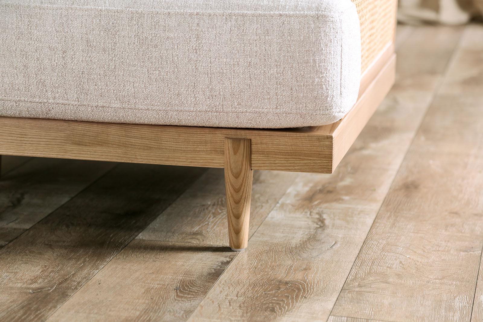 Alesund Light Oak/Beige Loveseat - Image 4