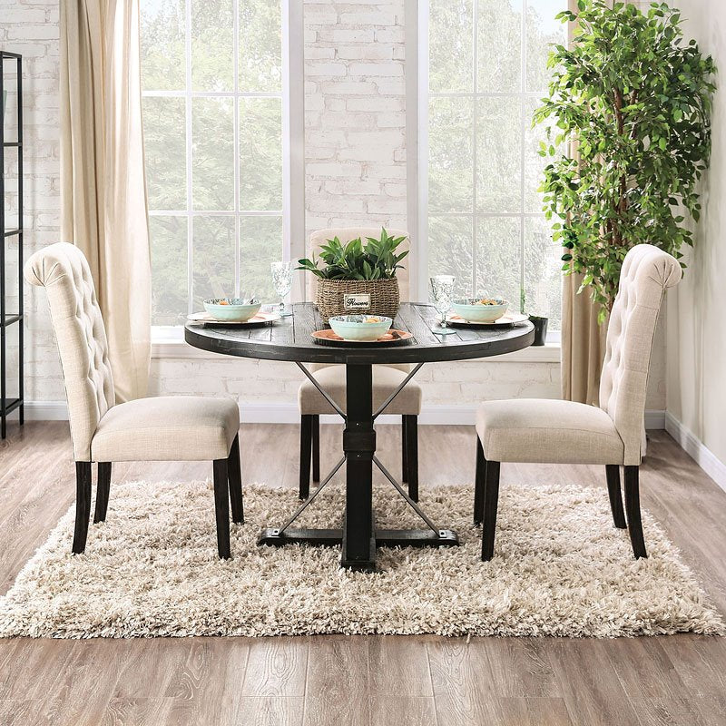 Alfred Antique Black/Ivory 5-Piece Dining Room Set - Image 2