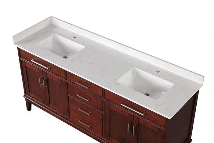 Almeria White/Cherry Vanity Set - Image 6