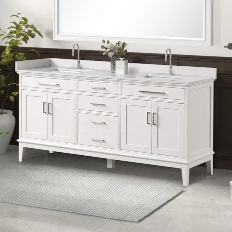 Almeria White Vanity Set
