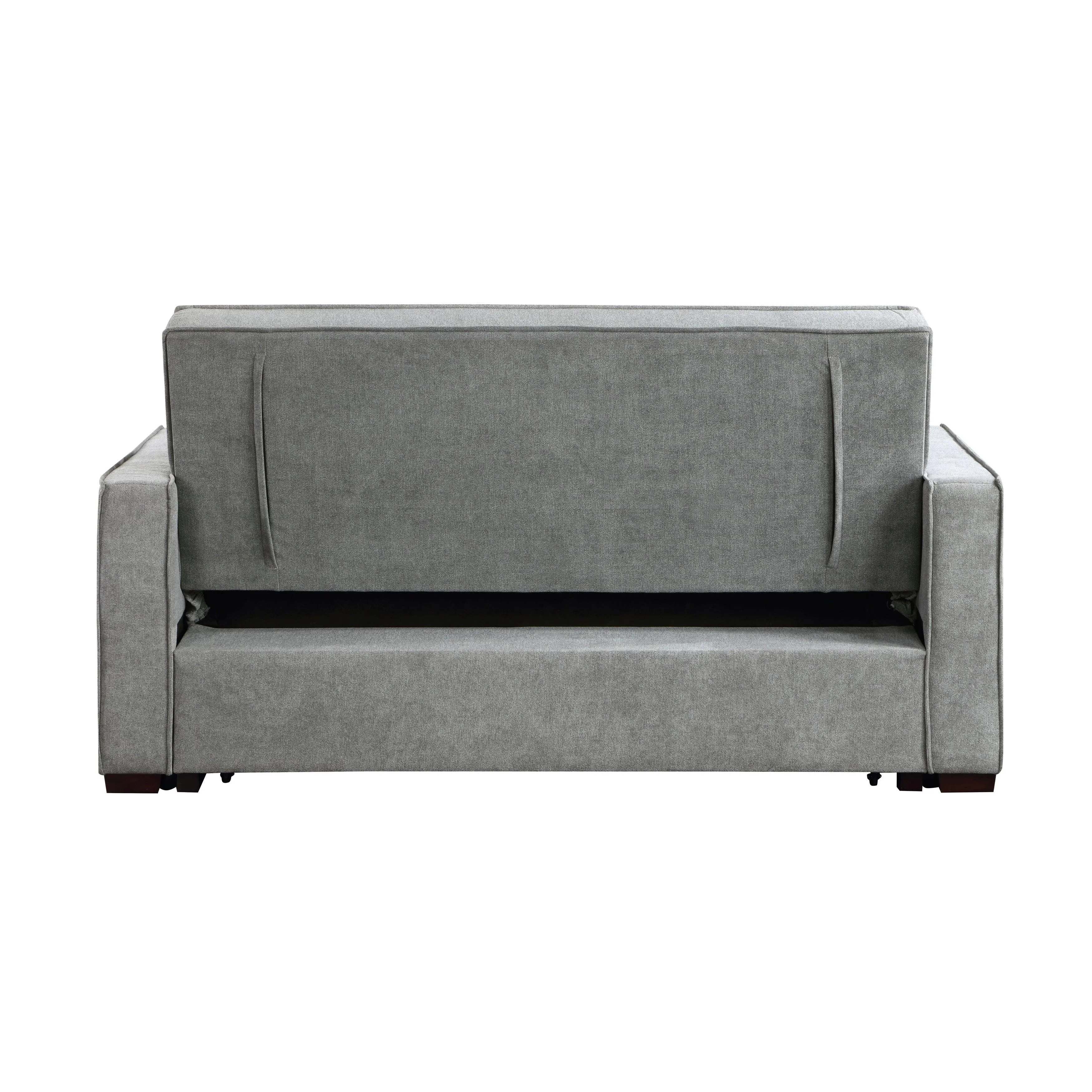 Alta Gray Convertible Studio Sofa with Pull-out Bed - Image 5