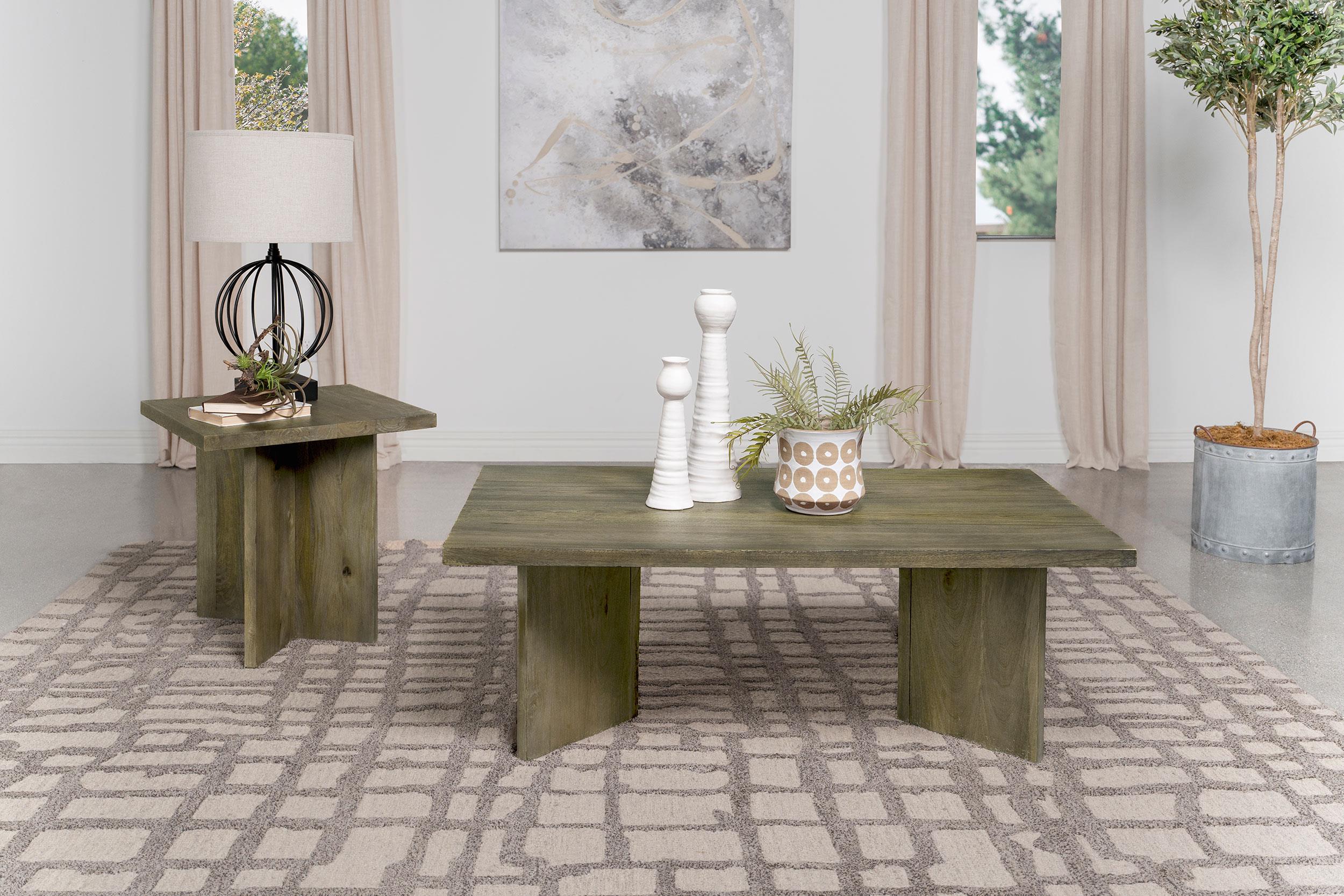 Andando Mango Brown 2-Piece Coffee and End Table Set