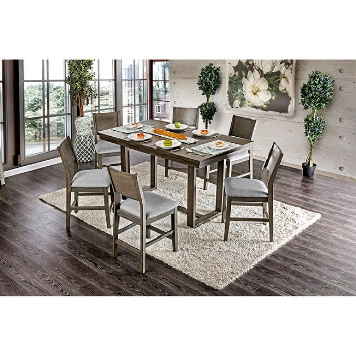 Anton Gray 7-Piece Counter Height Table Set