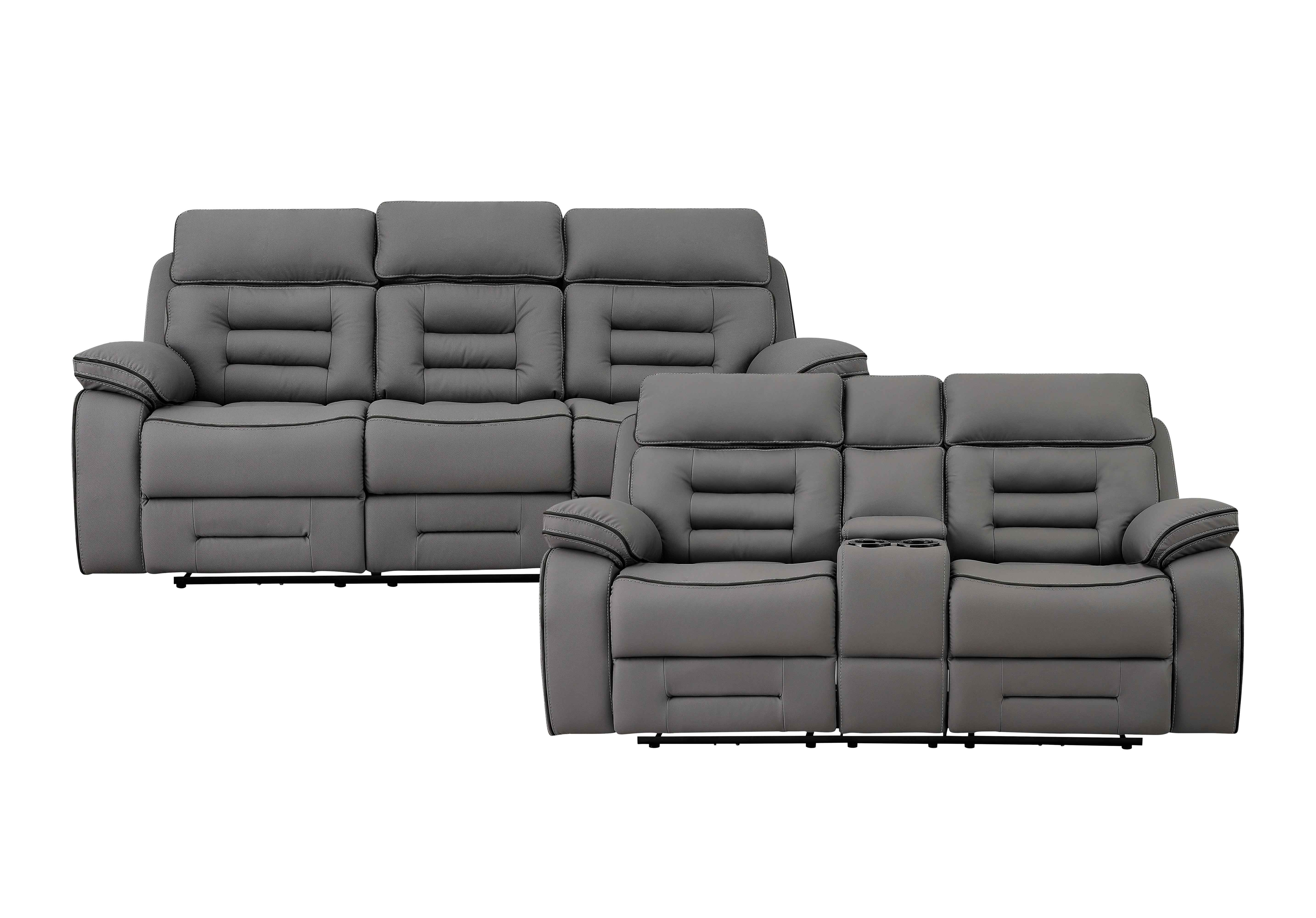 Apollo Gray Power Reclining Sofa & Loveseat