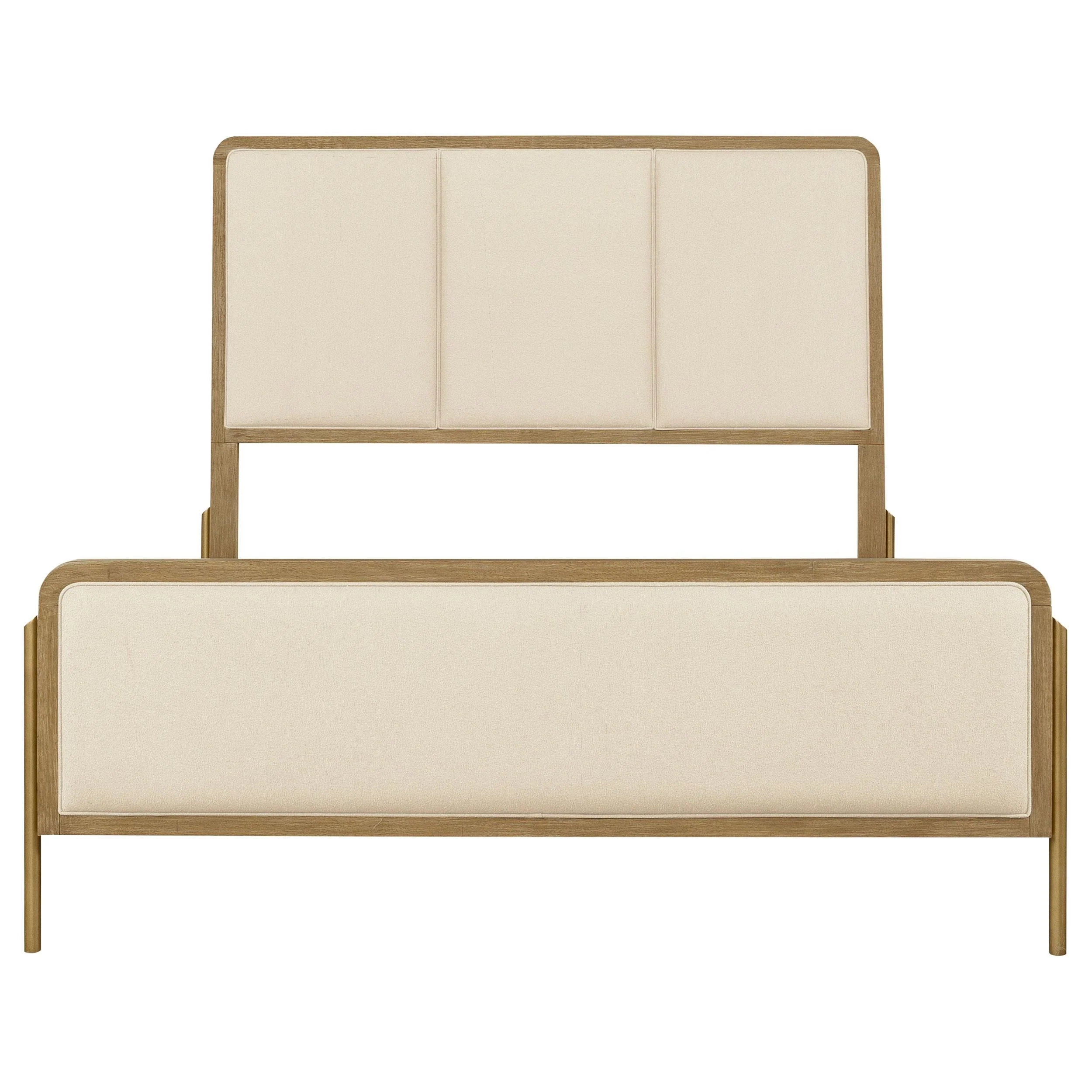 Arini Cream and Sand Wash Eastern King Panel Bed - Image 2