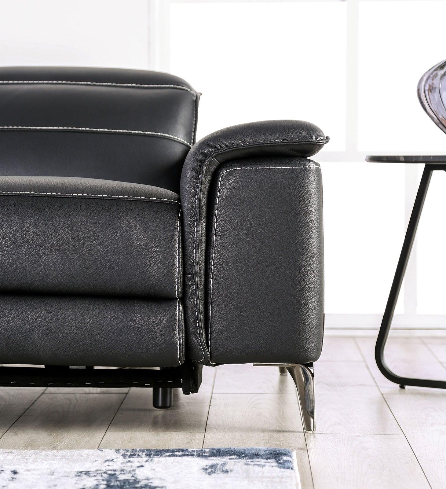 Ascona Black Power Loveseat - Image 2