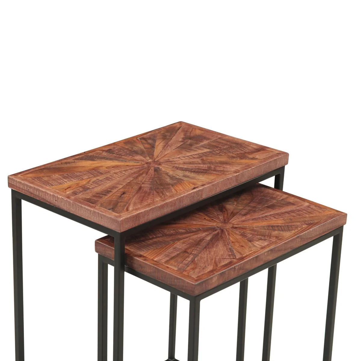 Aster 20" Nesting Side Tables in Sunburst Brownstone - Image 6