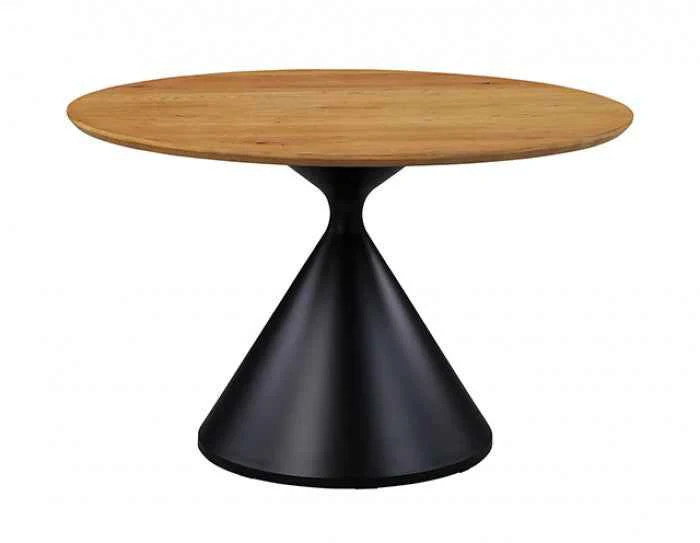 Athan Contemporary Black/Oak 5-Piece Dining Room Set - Image 3