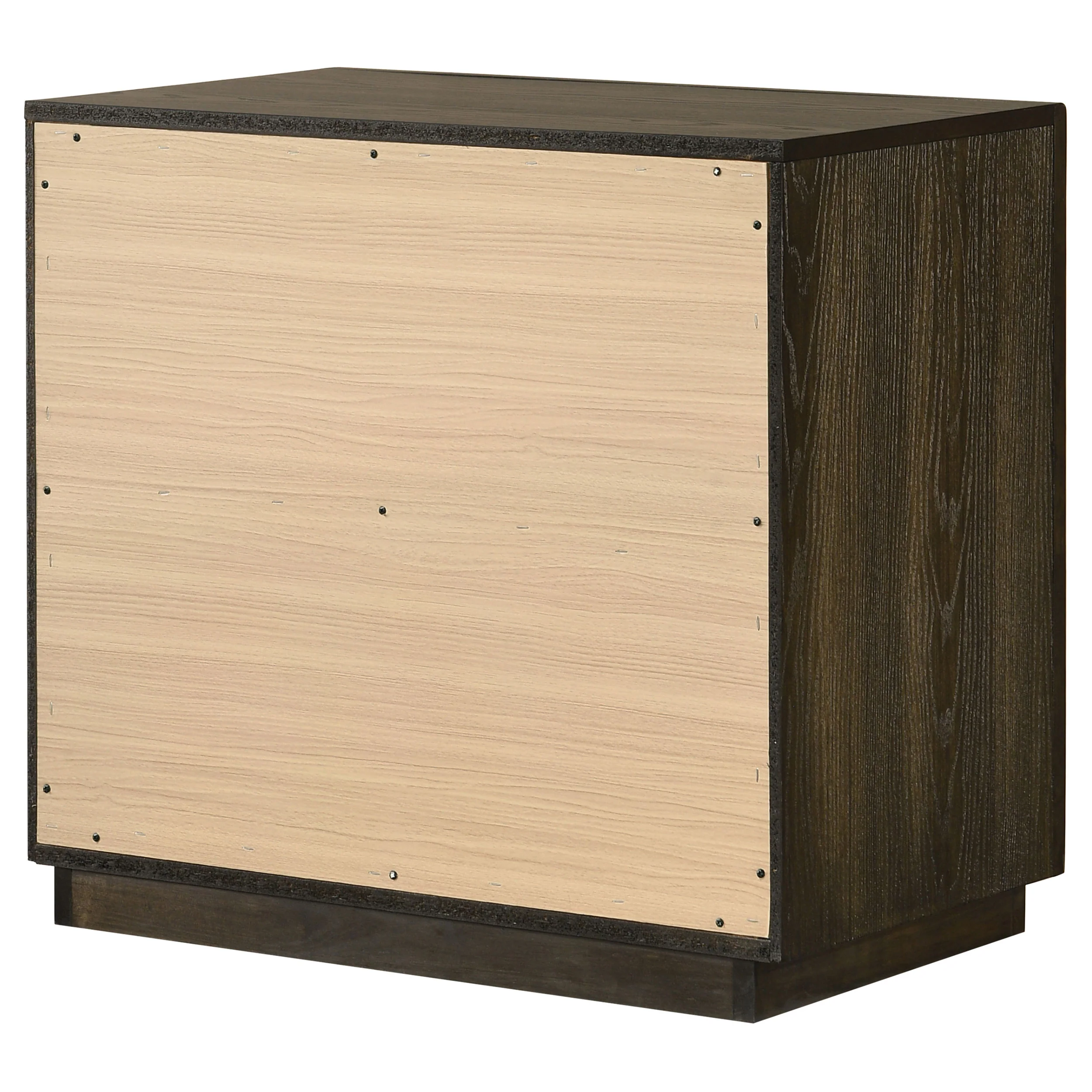 Atlas Dark Oak 2-drawer Bedroom Nightstand Bedside Table - Image 8