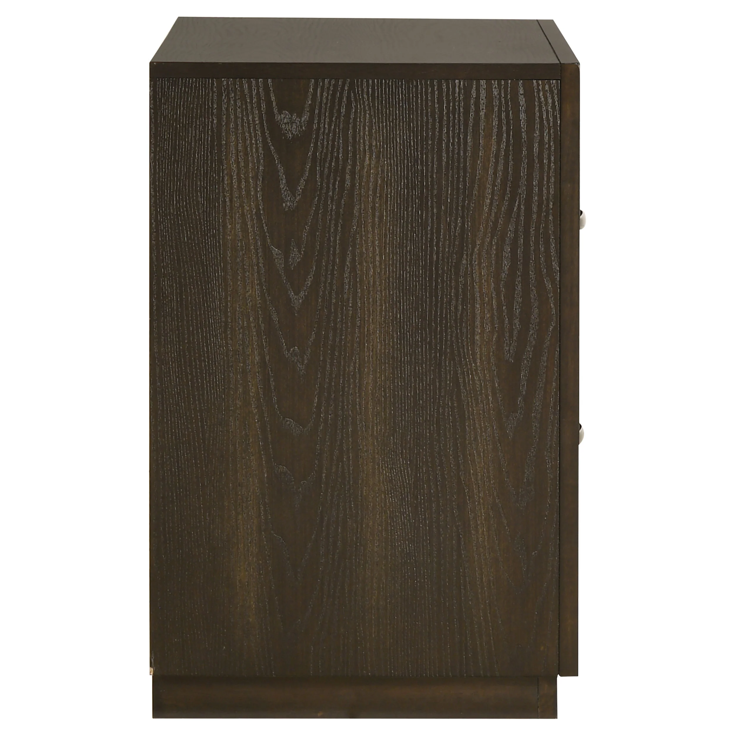 Atlas Dark Oak 2-drawer Bedroom Nightstand Bedside Table - Image 9