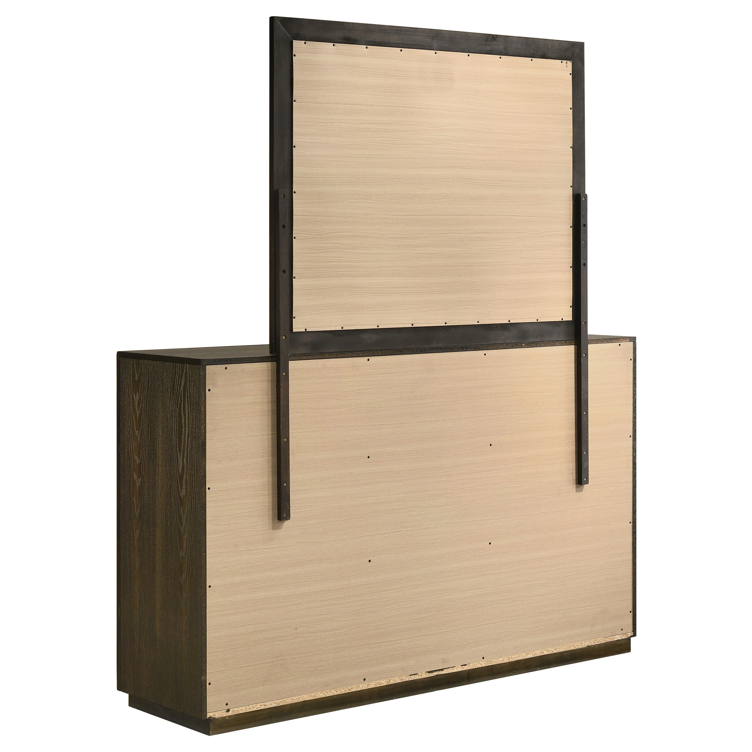 Atlas Dark Oak 7-drawer Bedroom Dresser and Mirror Set - Image 6