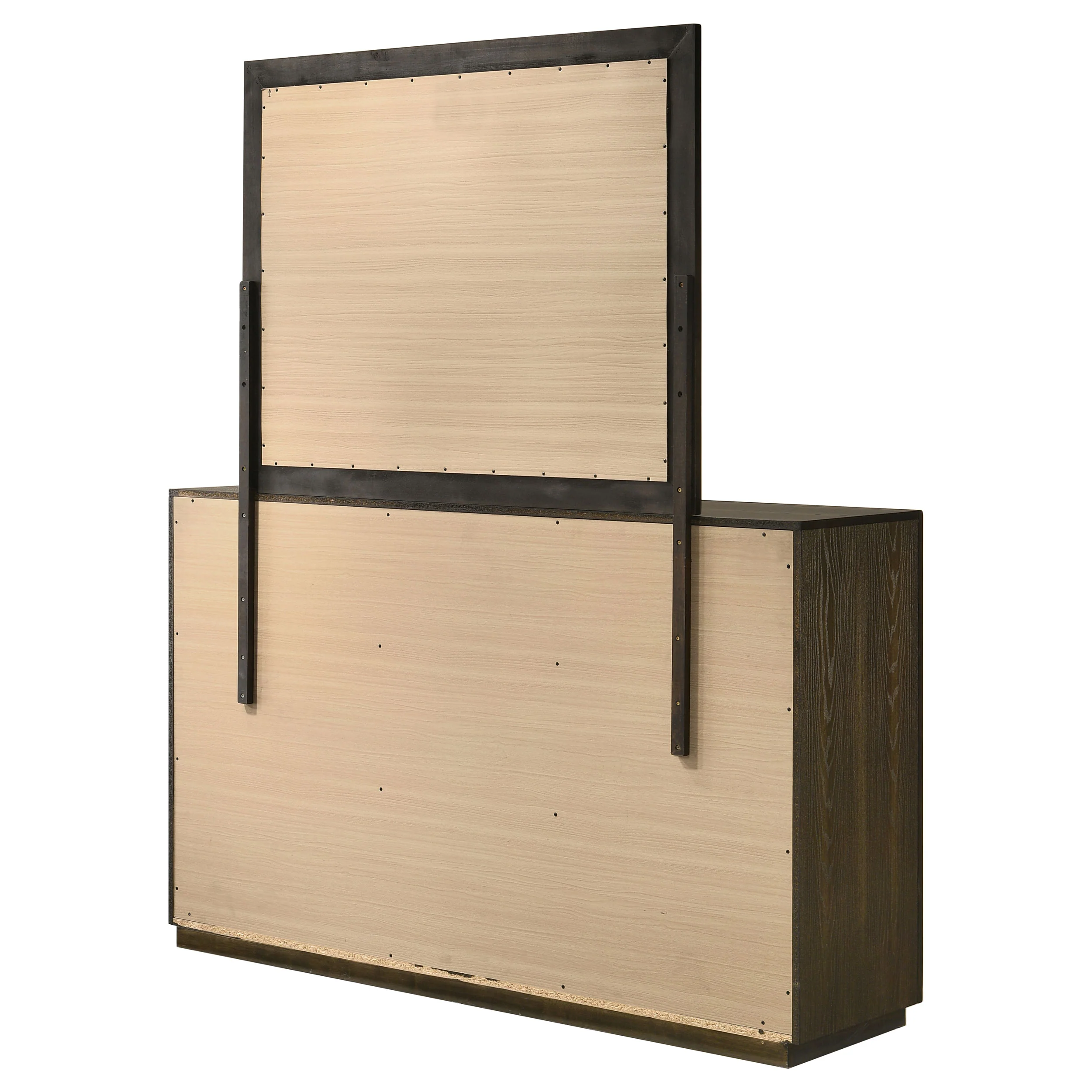 Atlas Dark Oak 7-drawer Bedroom Dresser and Mirror Set - Image 8