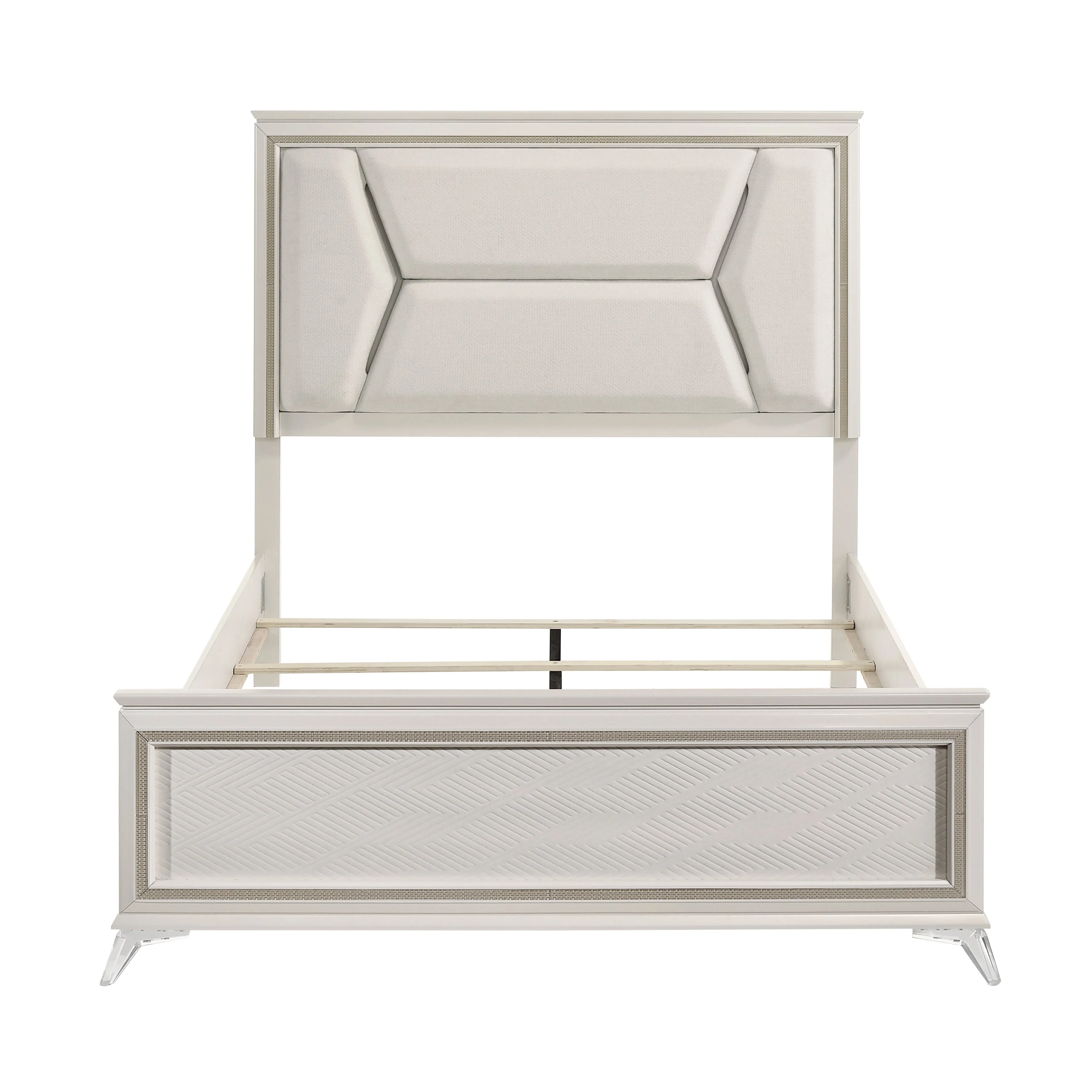 Audra White Queen Panel Bed - Image 2