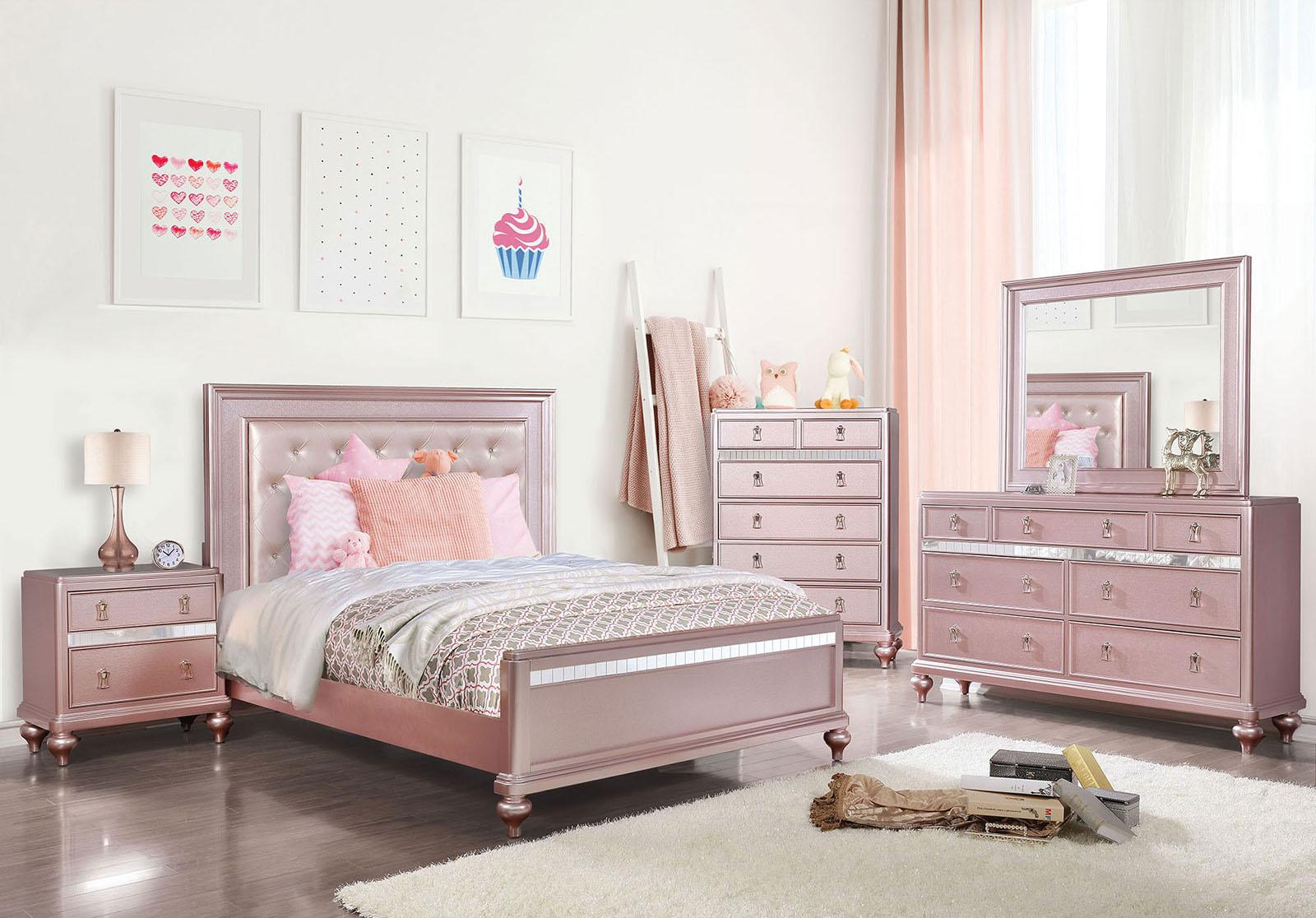 Avior Rose Gold Twin Bed - Image 2