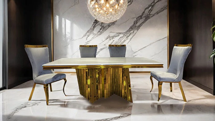 Basilicata Gold/Gray Chair (Set of 2) - Image 2