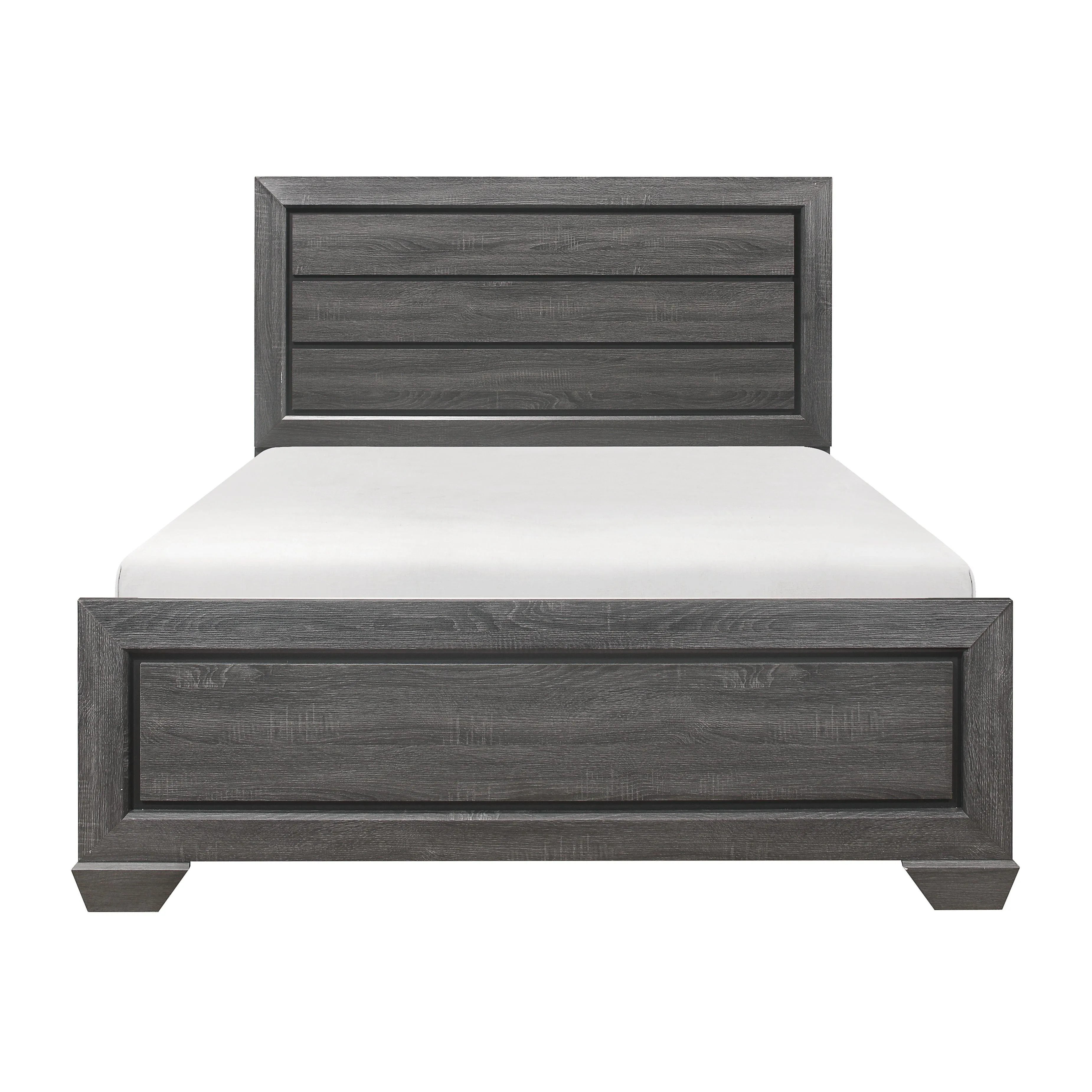 Beechnut Gray King Panel Bed