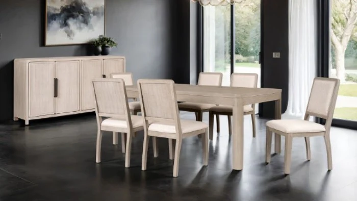 Belize Gray Fog 7-Piece Dining Table Set