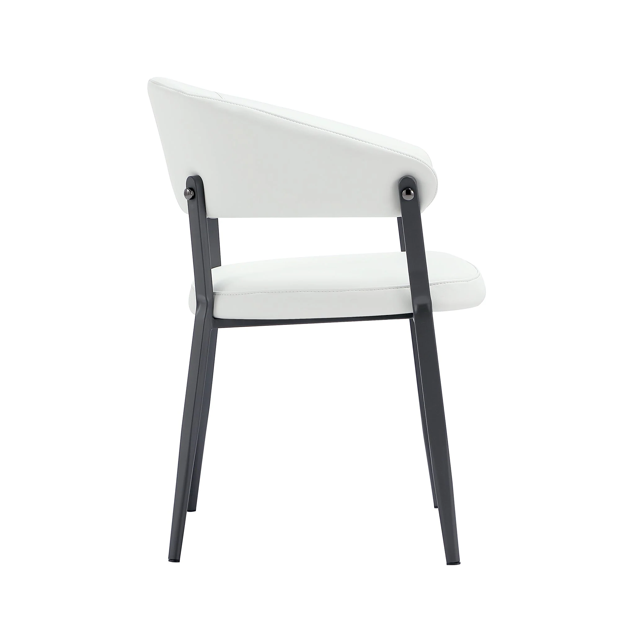 Belle Dining Chair in White - Image 7