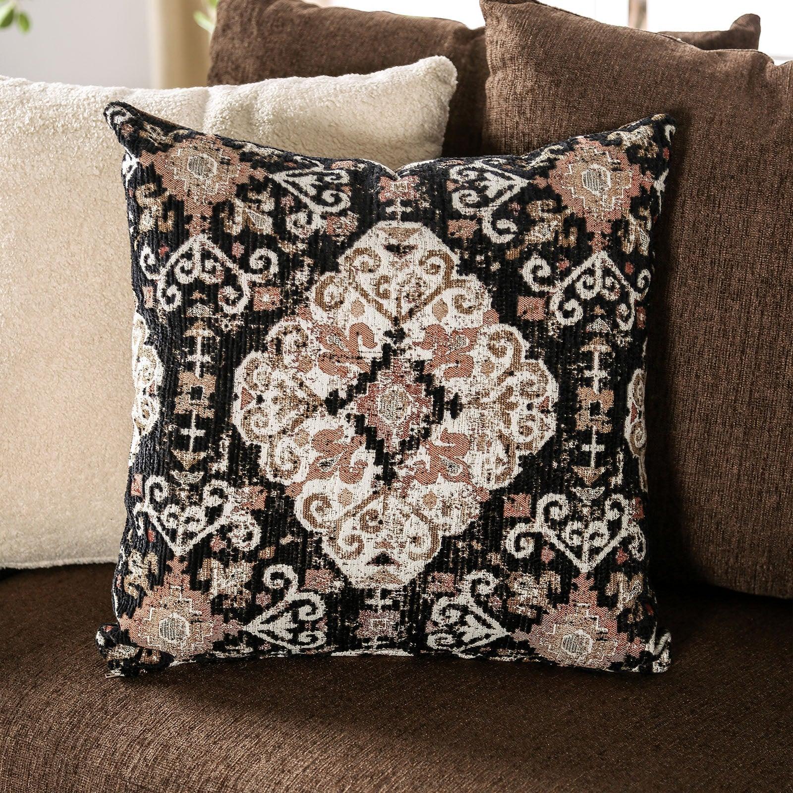 Belsize Chocolate/Tan Loveseat - Image 4