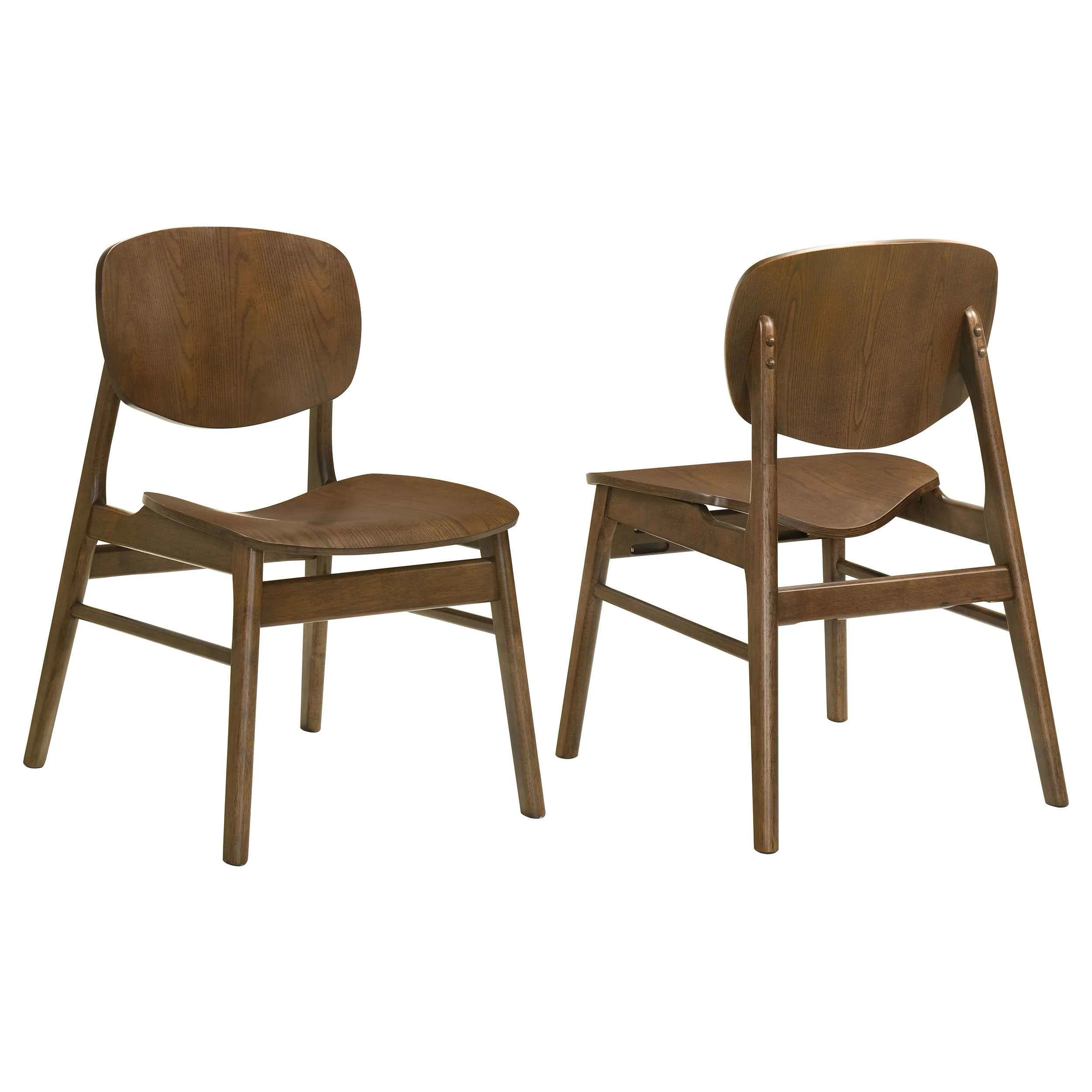 Benford Dark Brown Dining Side Chair Wood Seat (Set of 2) - Image 2
