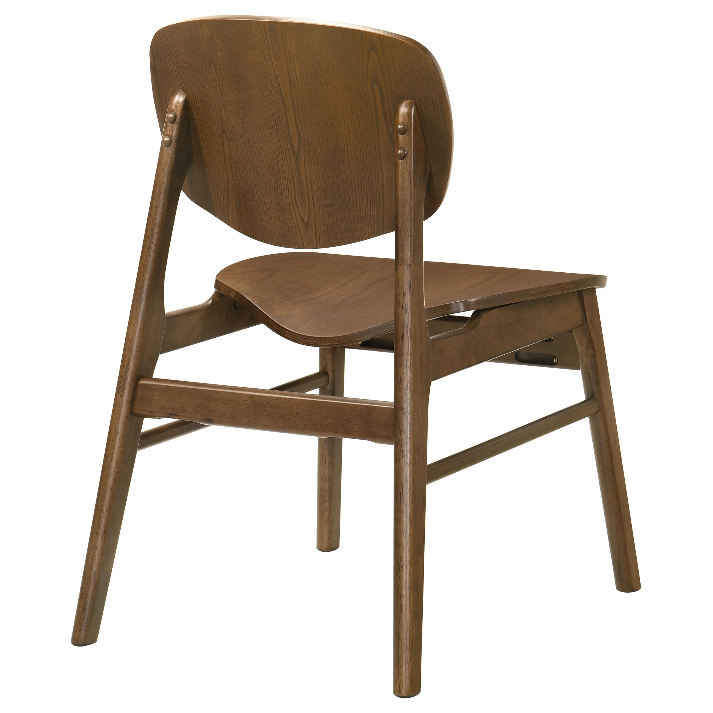 Benford Dark Brown Dining Side Chair Wood Seat (Set of 2) - Image 8