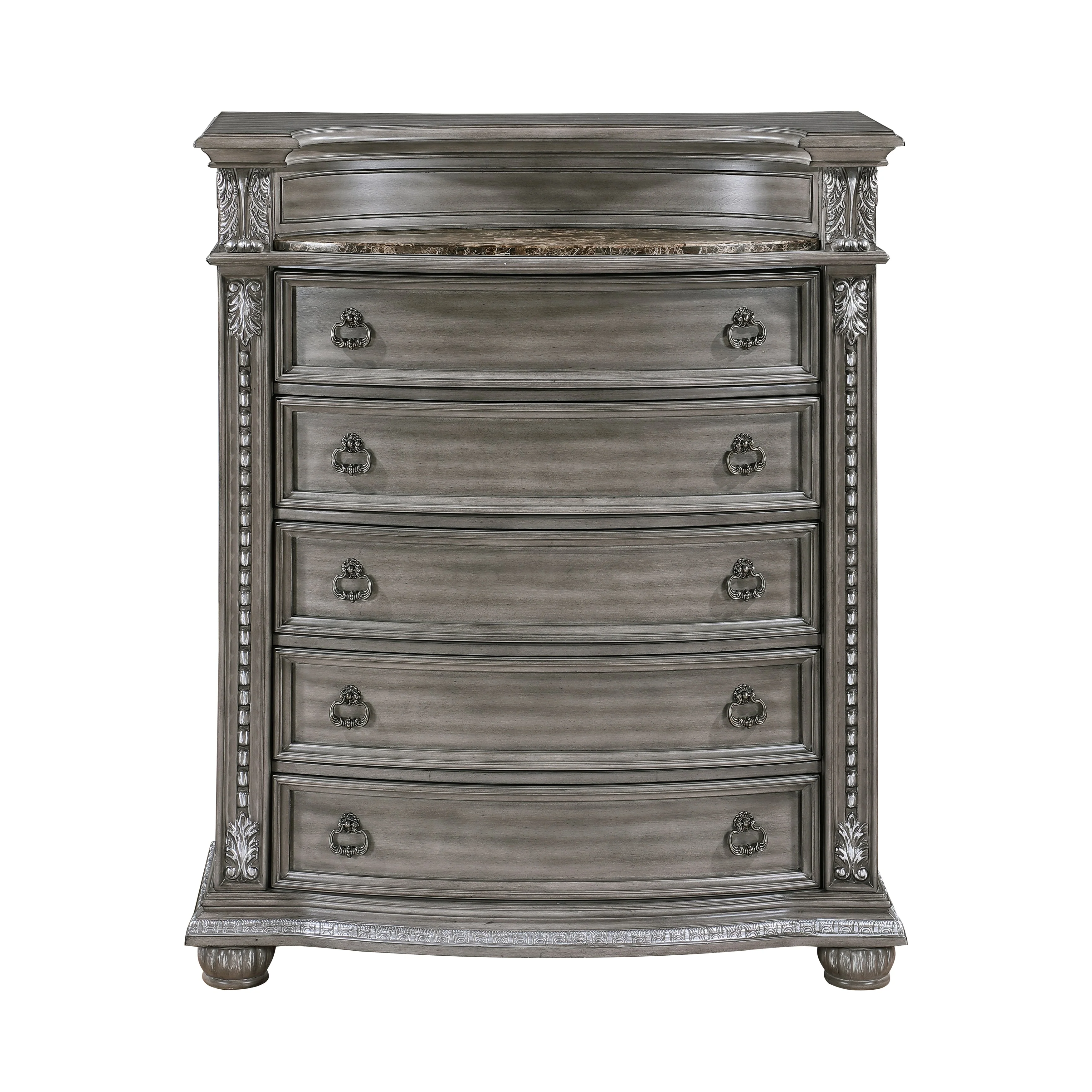 Bennington Gray Upholstered Sleigh Bedroom Set - Image 16