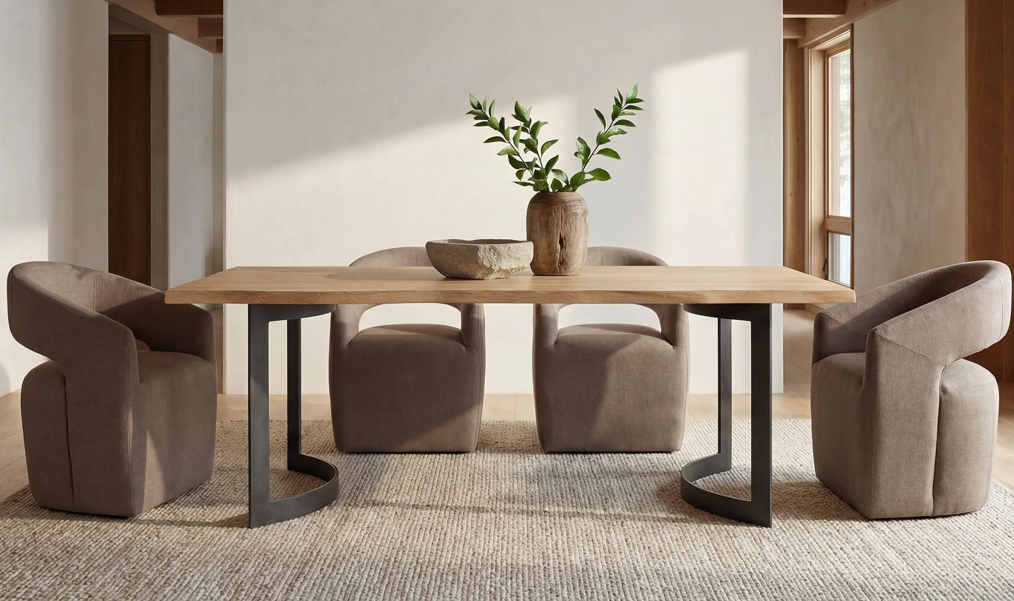 Bent Dining Table Small Oak - Image 4