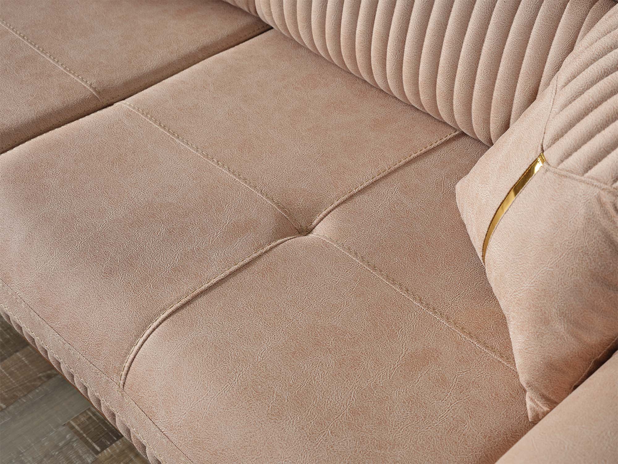 Beta Beige 3-pieces (Sofa & Loveseat & Chair) Living Room Set - Image 8