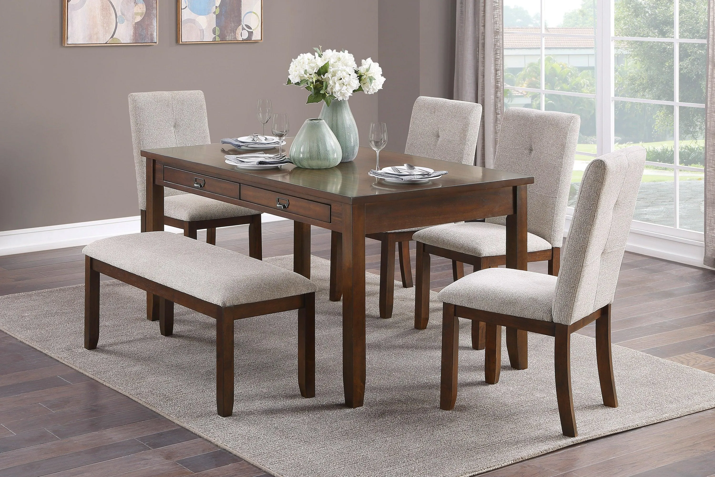 Binghampton Cherry Dining Bench - Image 2