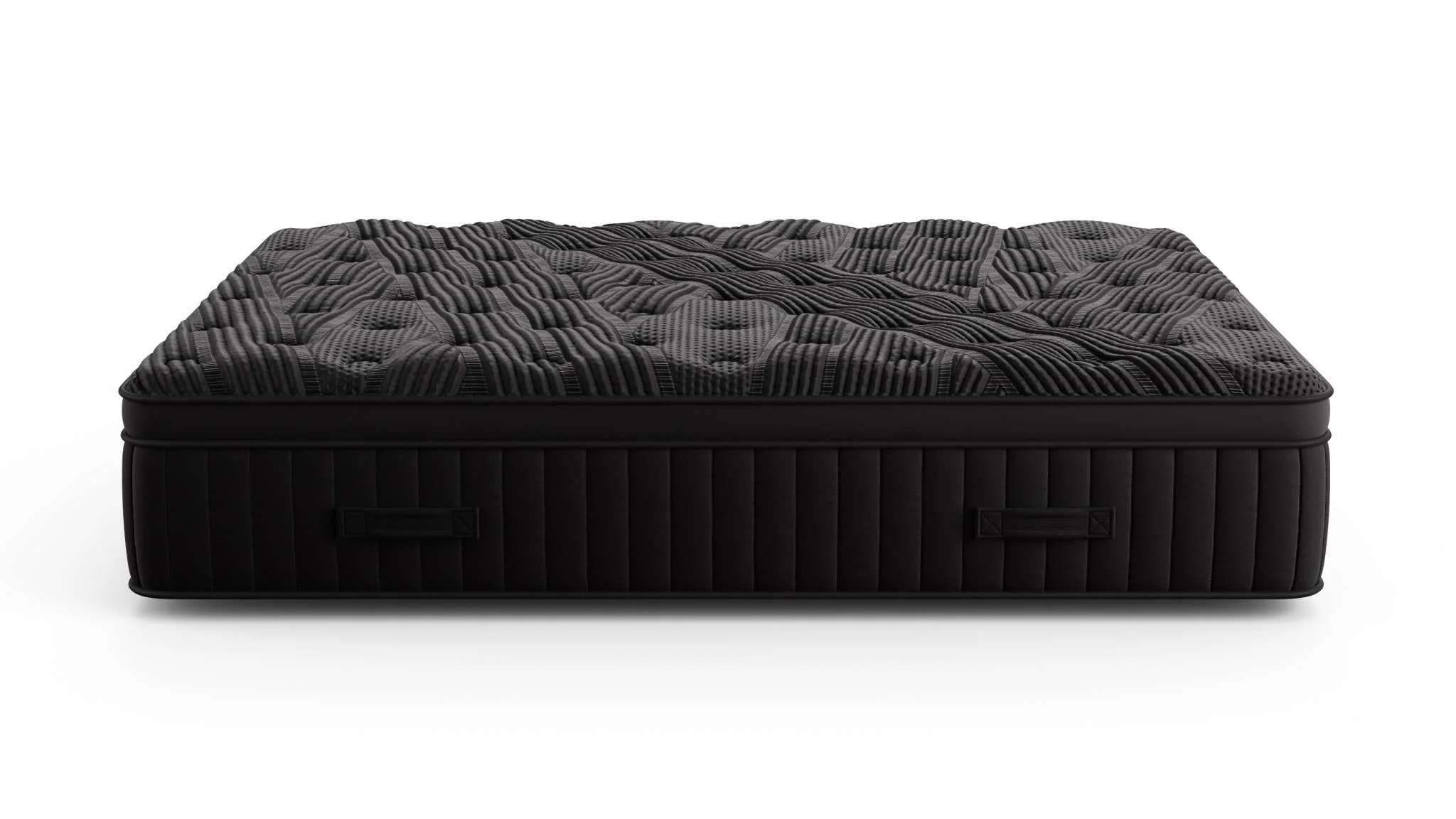 Black Diamond Telluride Luxe Quilted Hybrid 16" Plush Black California King Mattress - Image 6