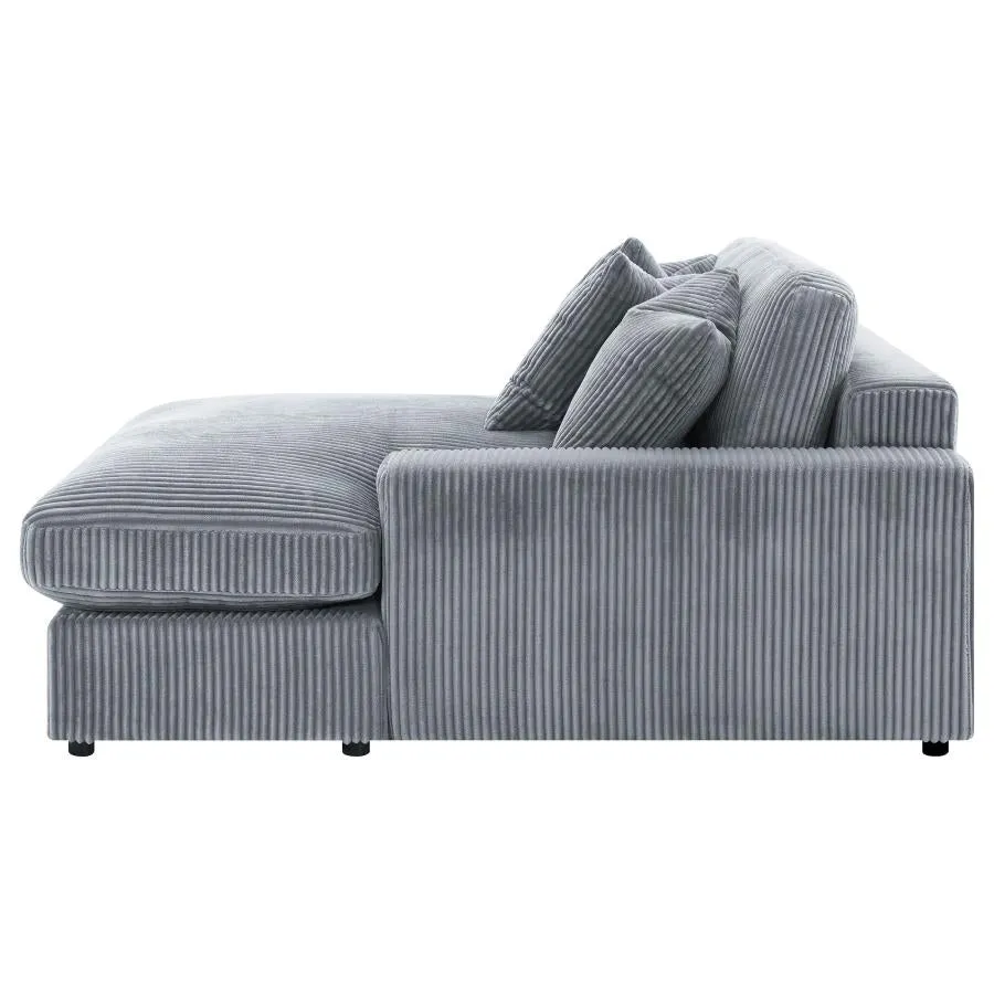 Blaine Fog 2-Piece Upholstered Reversible Chaise Sectional - Image 12