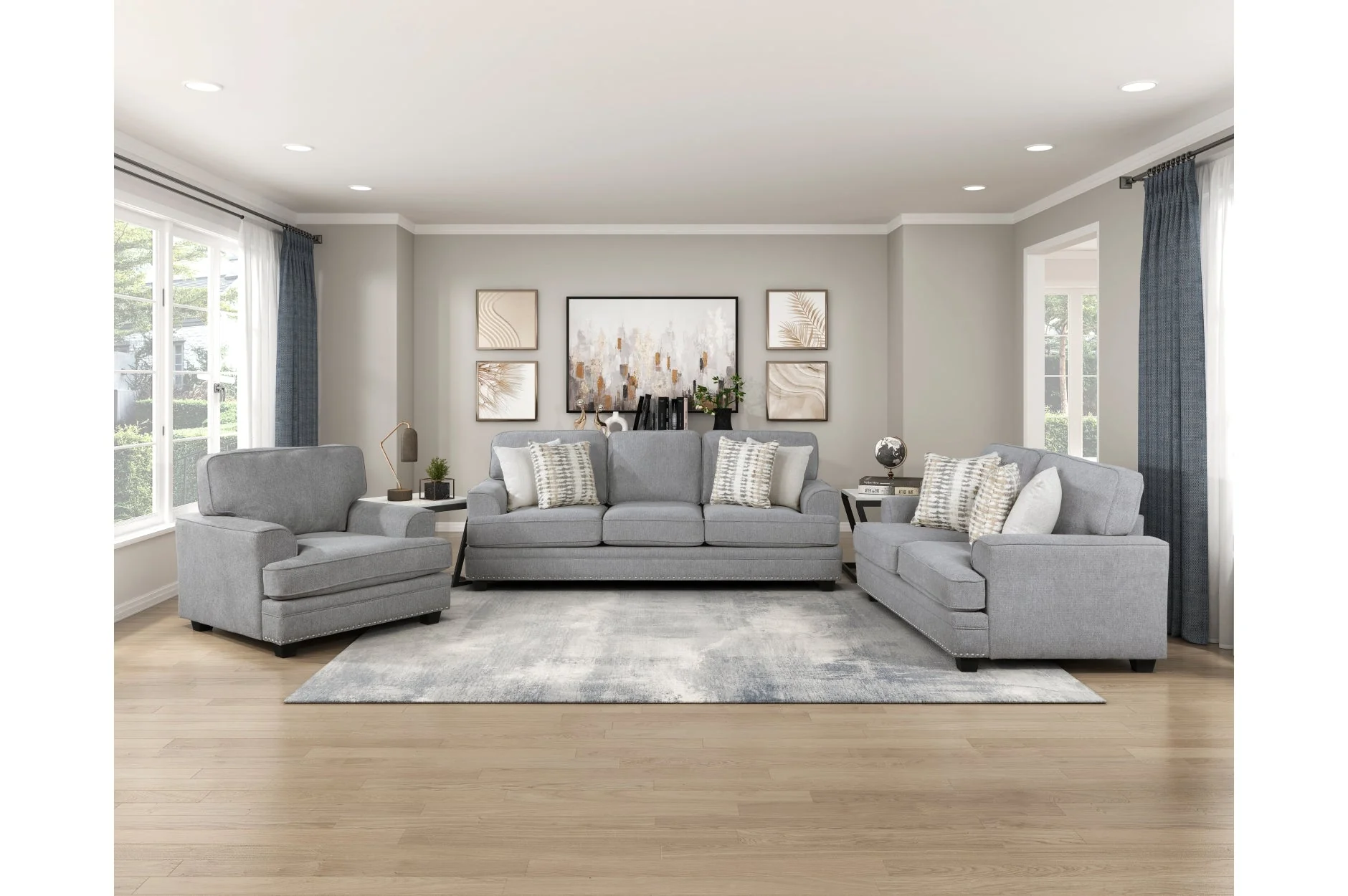 Bradford Gray Loveseat - Image 6