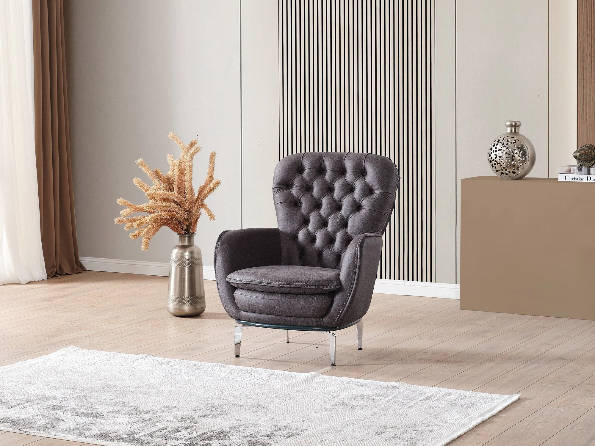 Bravo Black 3-pieces (Sofa & Loveseat & Chair) Living Room Set - Image 13
