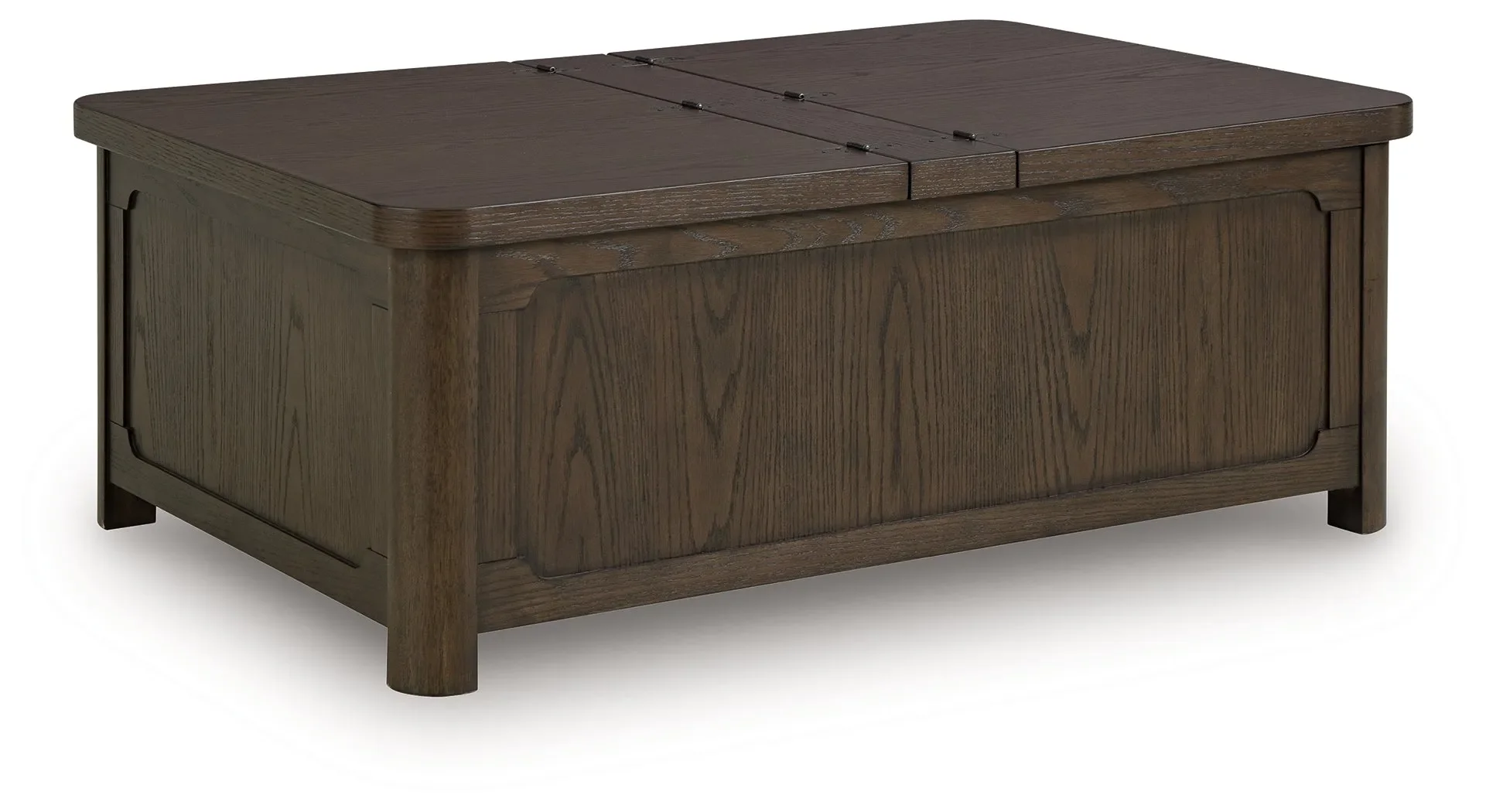 Breckington Dark Brown Coffee Table With Storage - Image 3