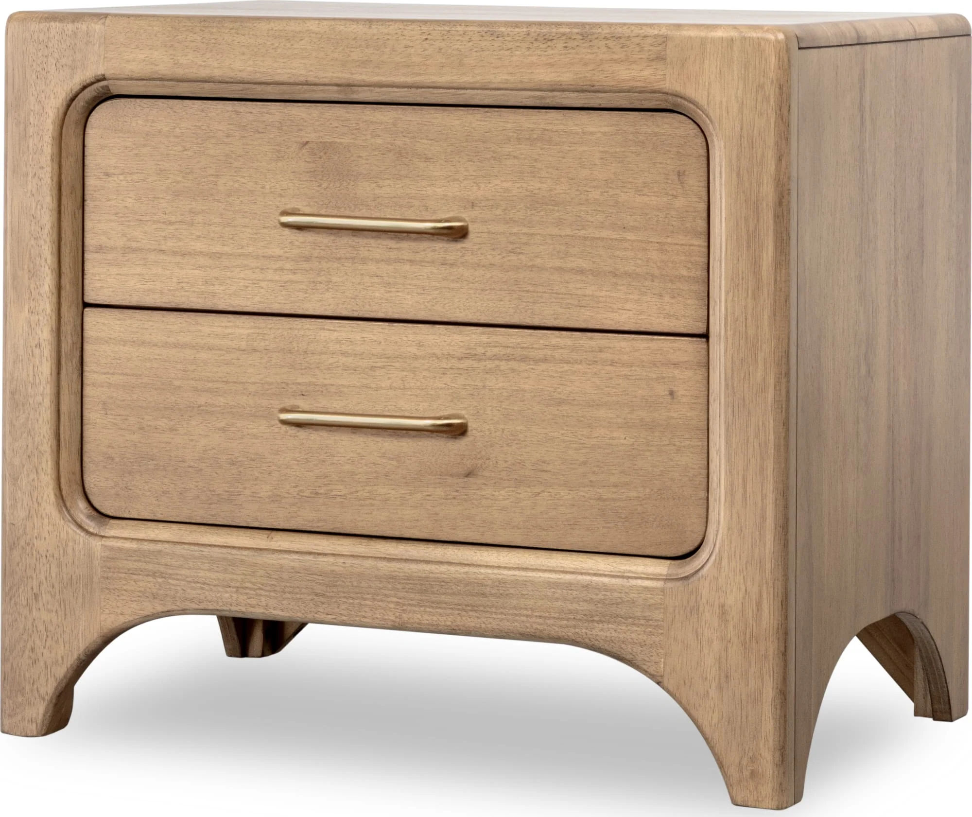 Brentwood Brioche Two Drawer Nightstand w/CM - Image 2