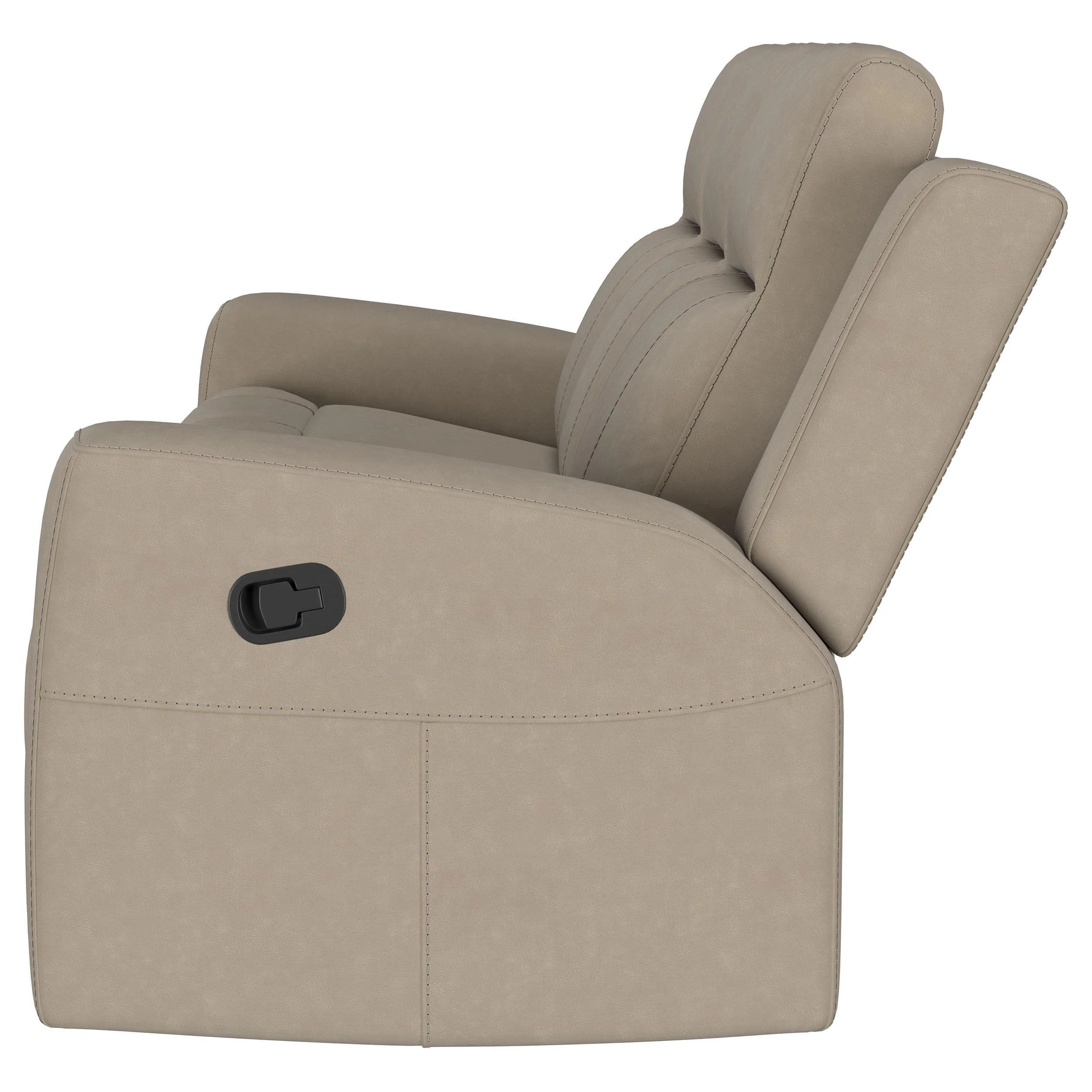 Brentwood Taupe Upholstered Motion Reclining Sofa - Image 5