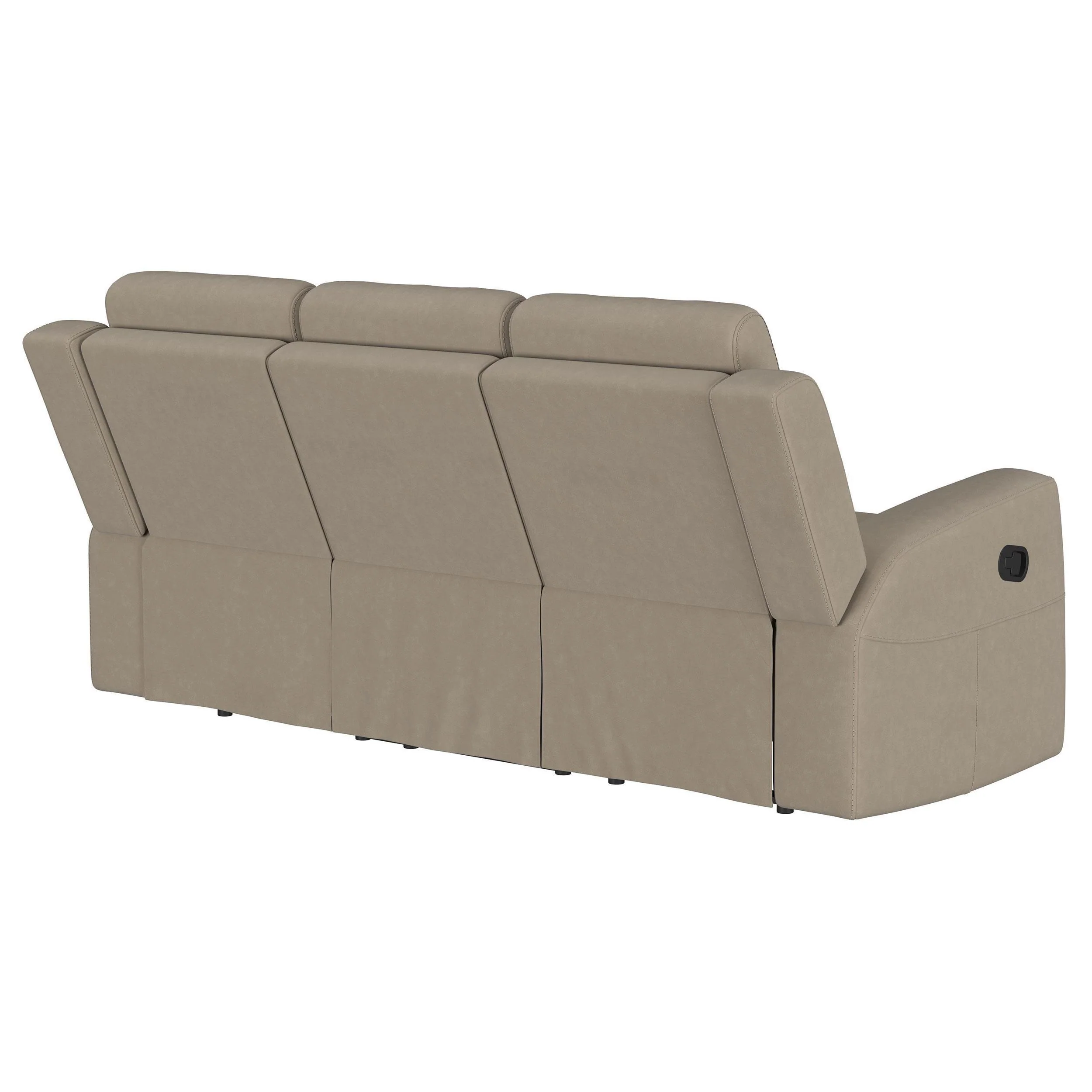 Brentwood Taupe Upholstered Motion Reclining Sofa - Image 8