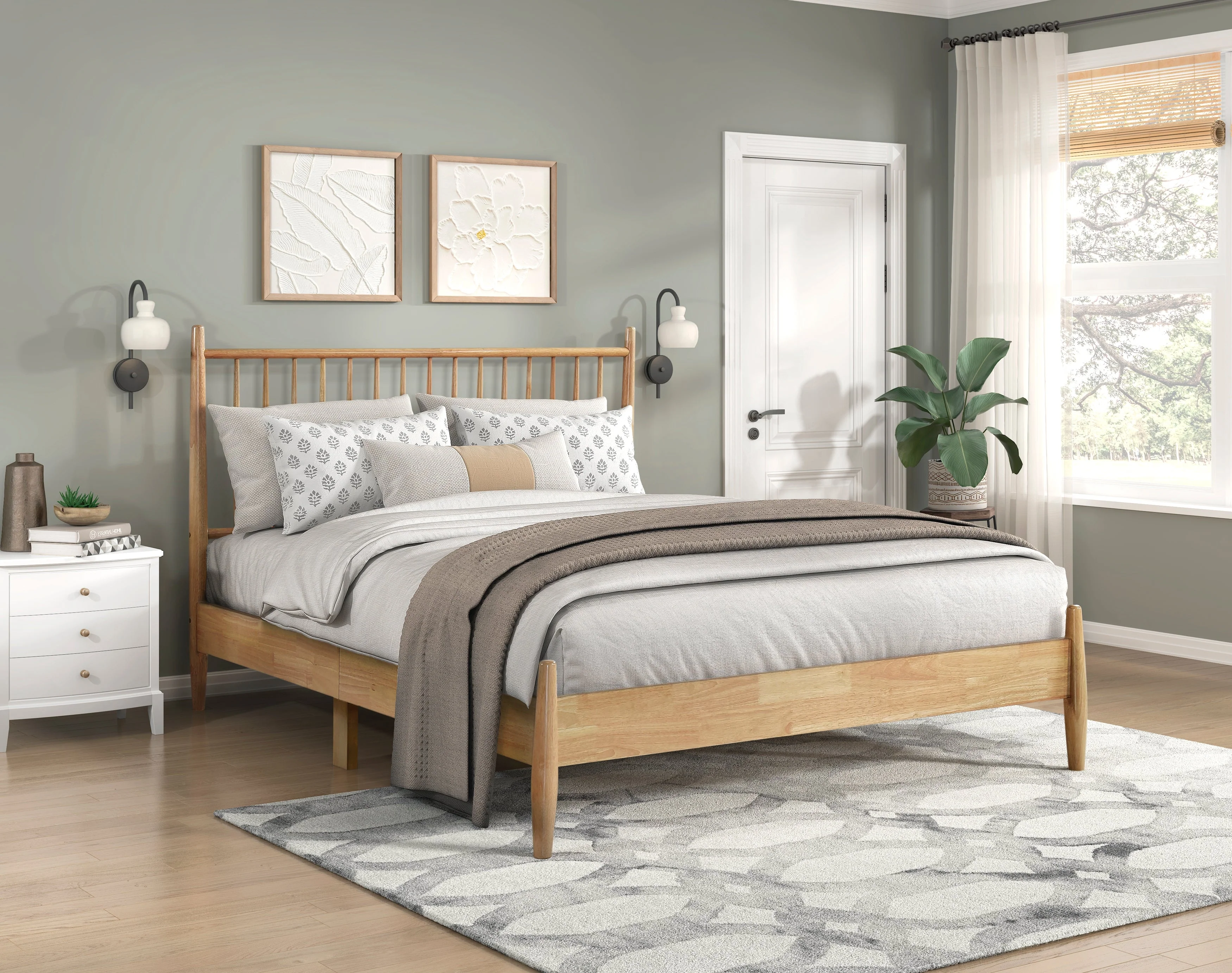 Brickell Natural Full Platform Bed - Image 7