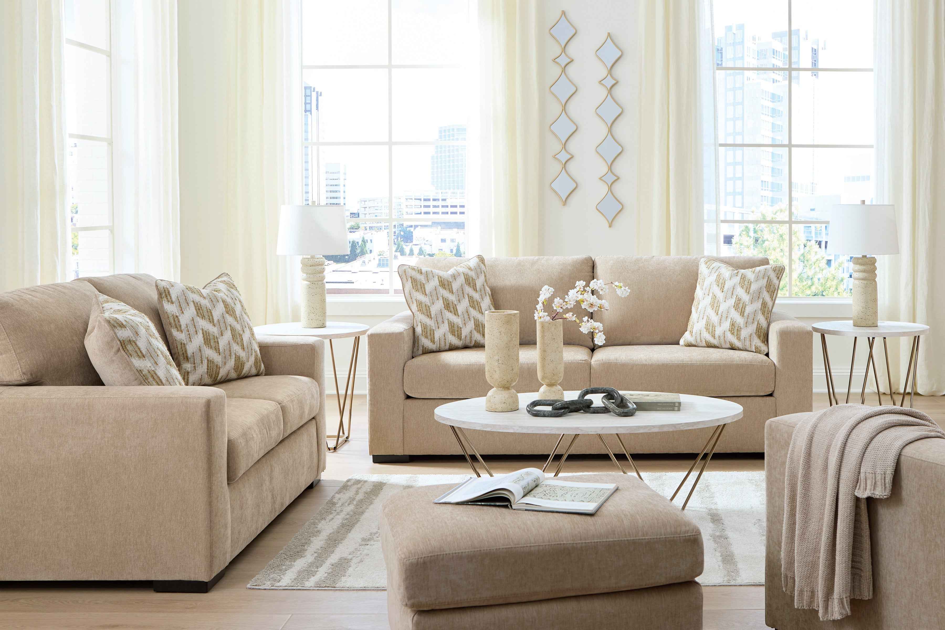 Bridgepoint Almond Living Room Set - Image 2