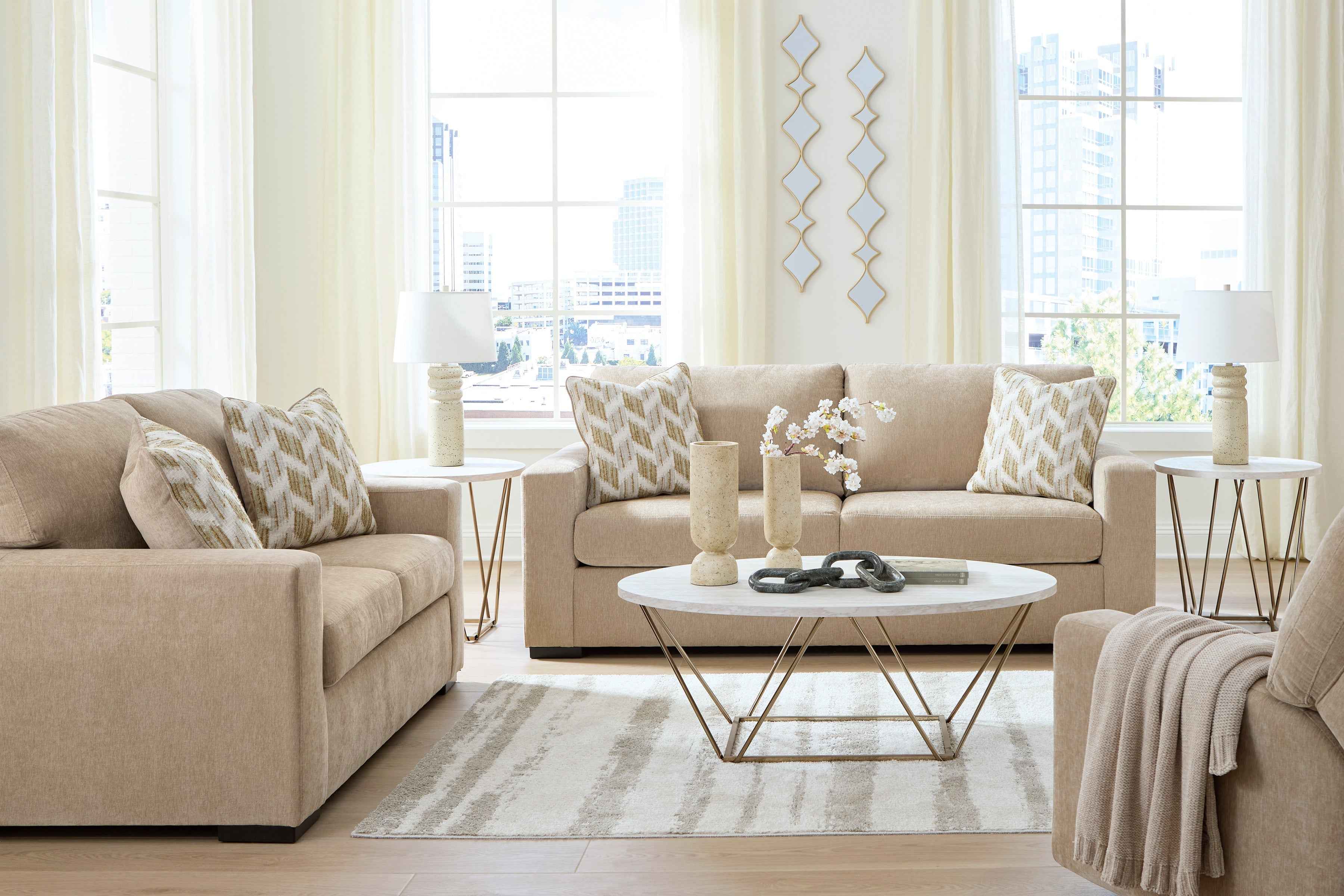 Bridgepoint Almond Living Room Set - Image 4