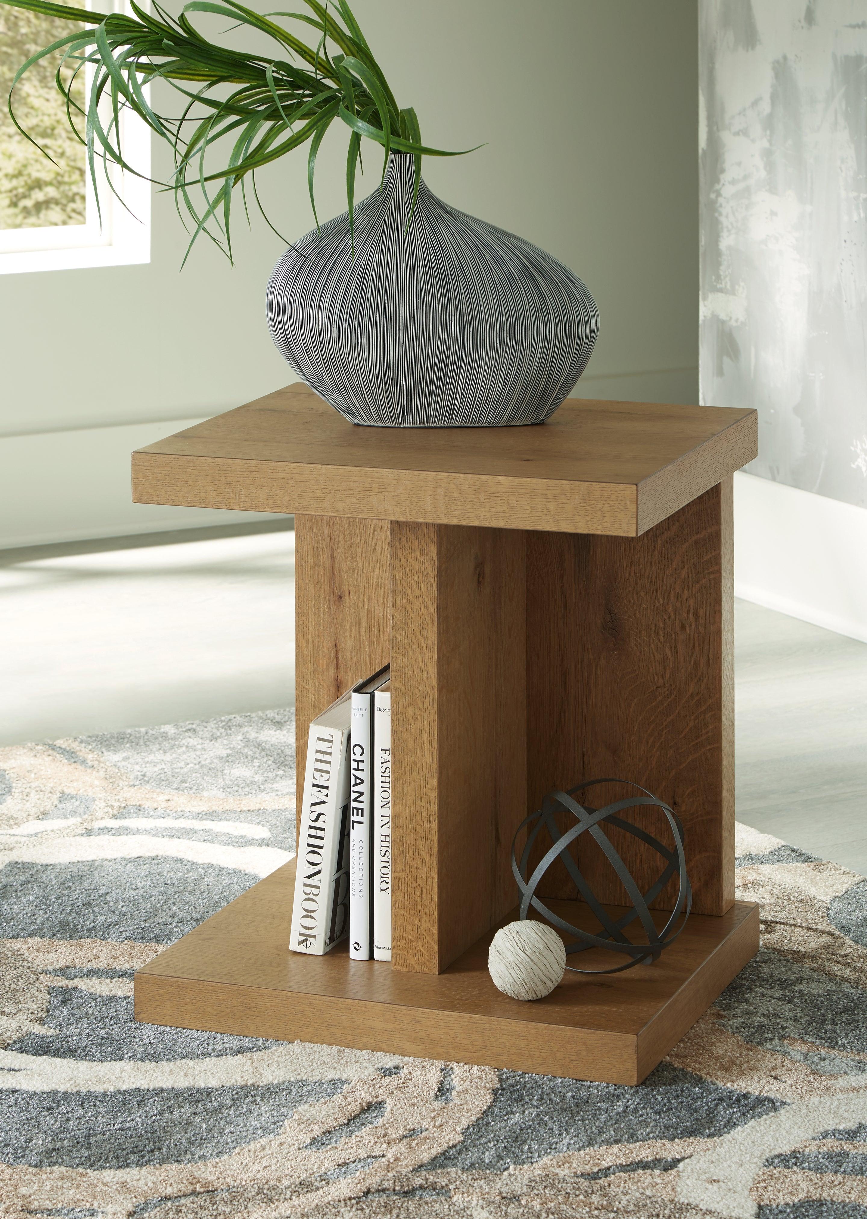 Brinstead Light Brown Chairside End Table - Image 7