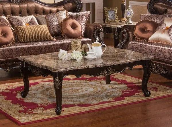 Britney Traditional Cherry Wood Finish Living Room Set - Image 3